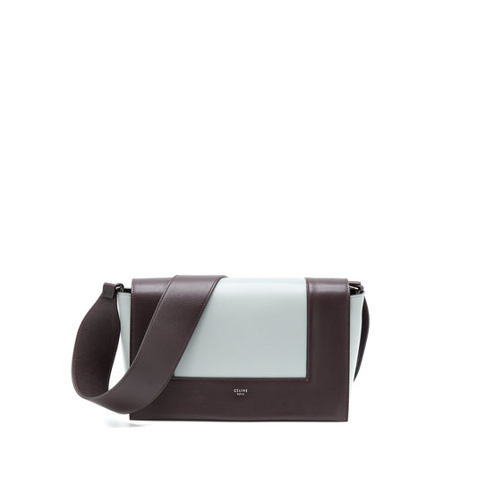 Celine Frame Purse Calfskin Multicolour Ruthenium Hardware Handbag Travel Bag