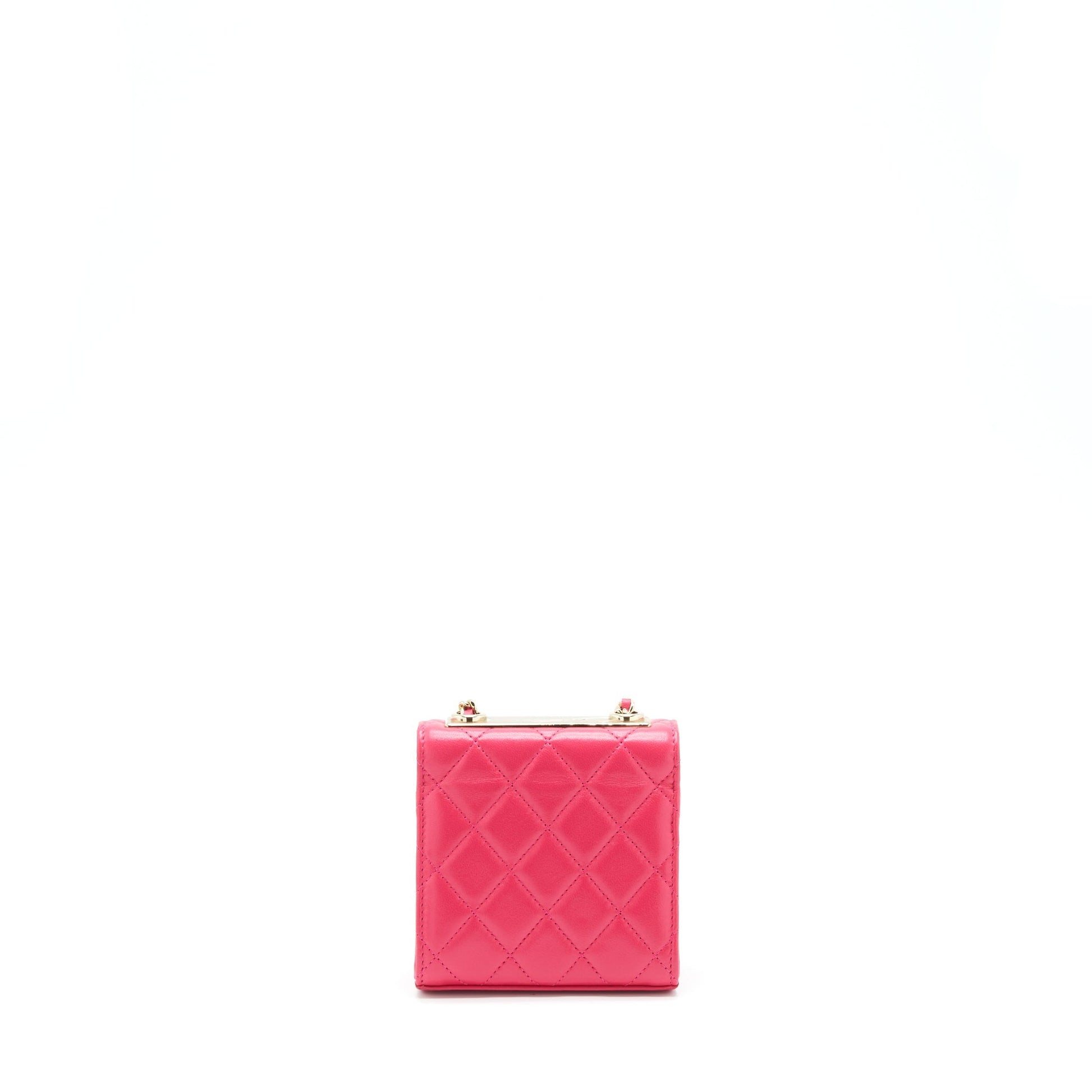 Chanel Trendy CC On Lambskin LGHW Pink Wallet Case