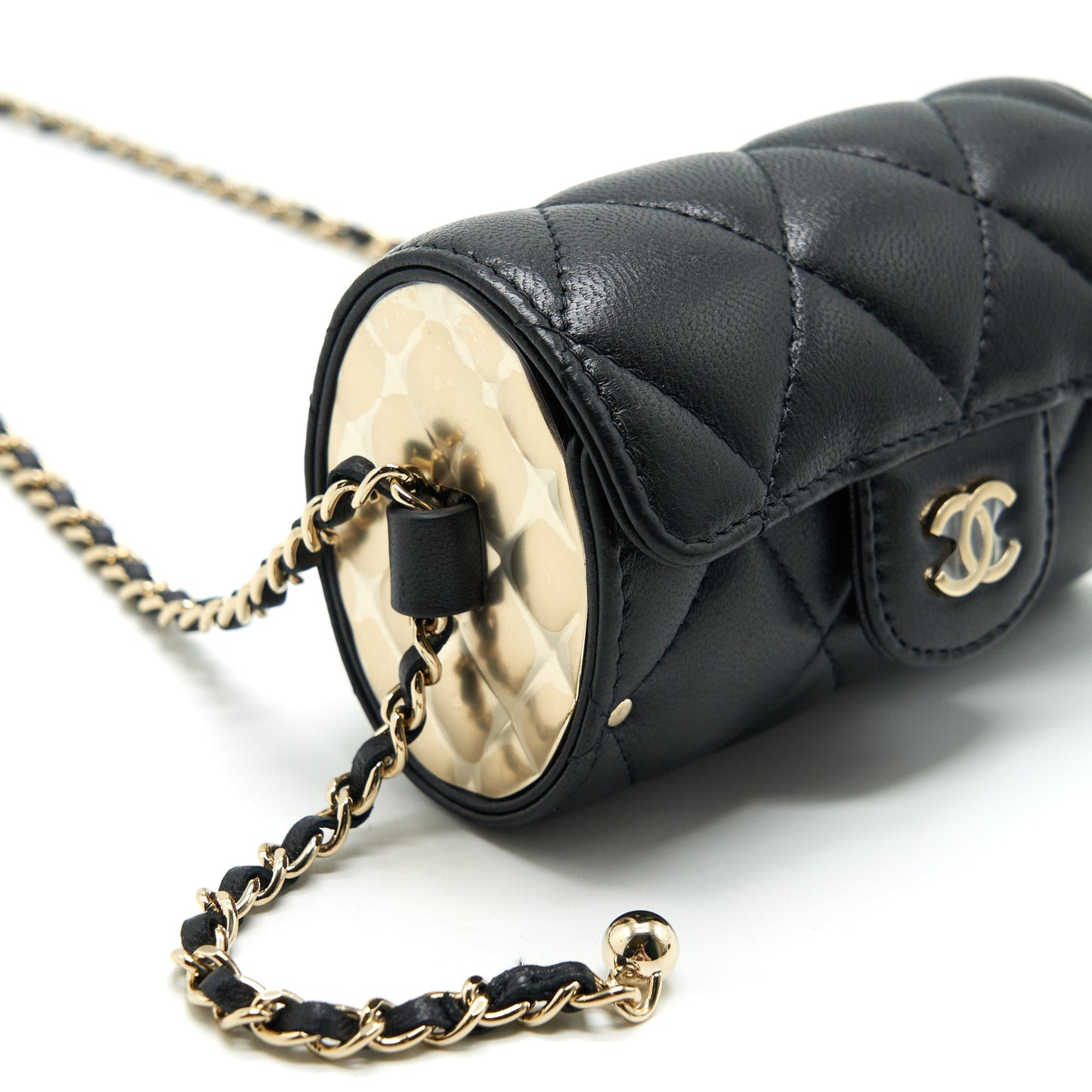 Chanel 21A Lipstick GHW Black Mini Bag
