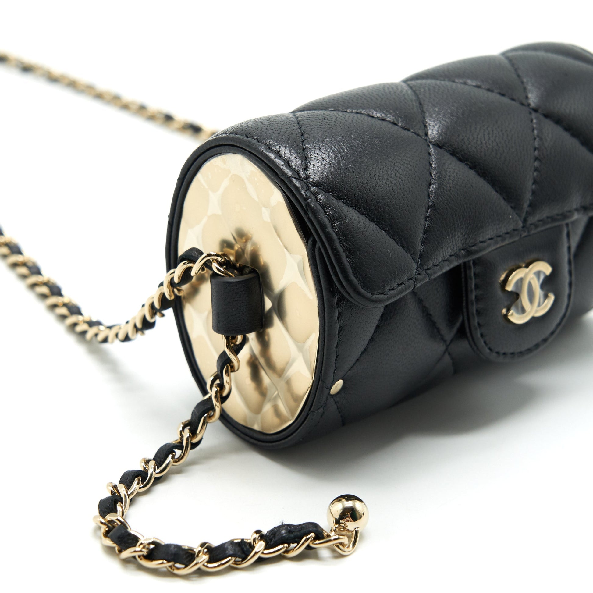 Chanel 21A Lipstick GHW Black Mini Bag