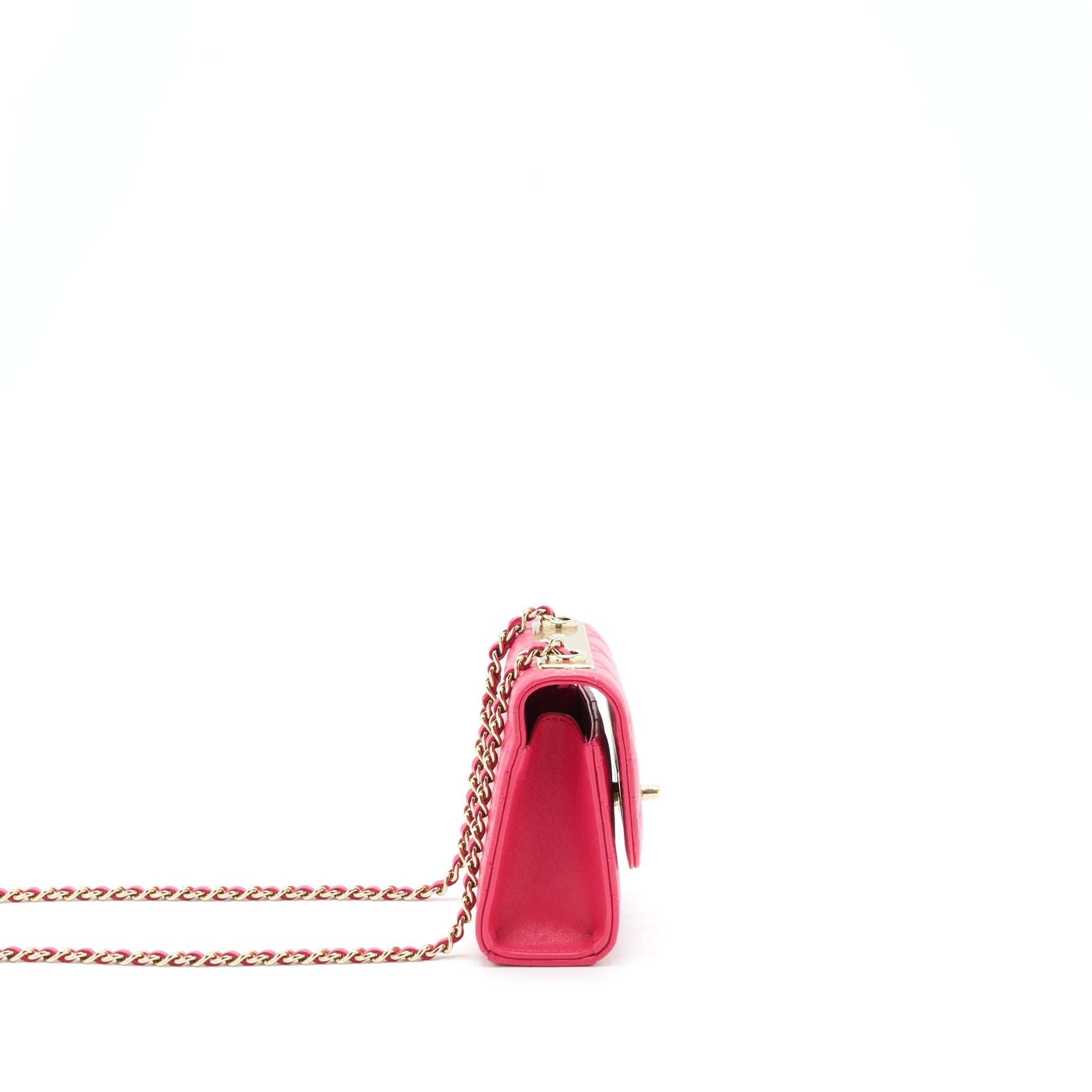 Chanel Trendy CC On Lambskin LGHW Pink Wallet Case
