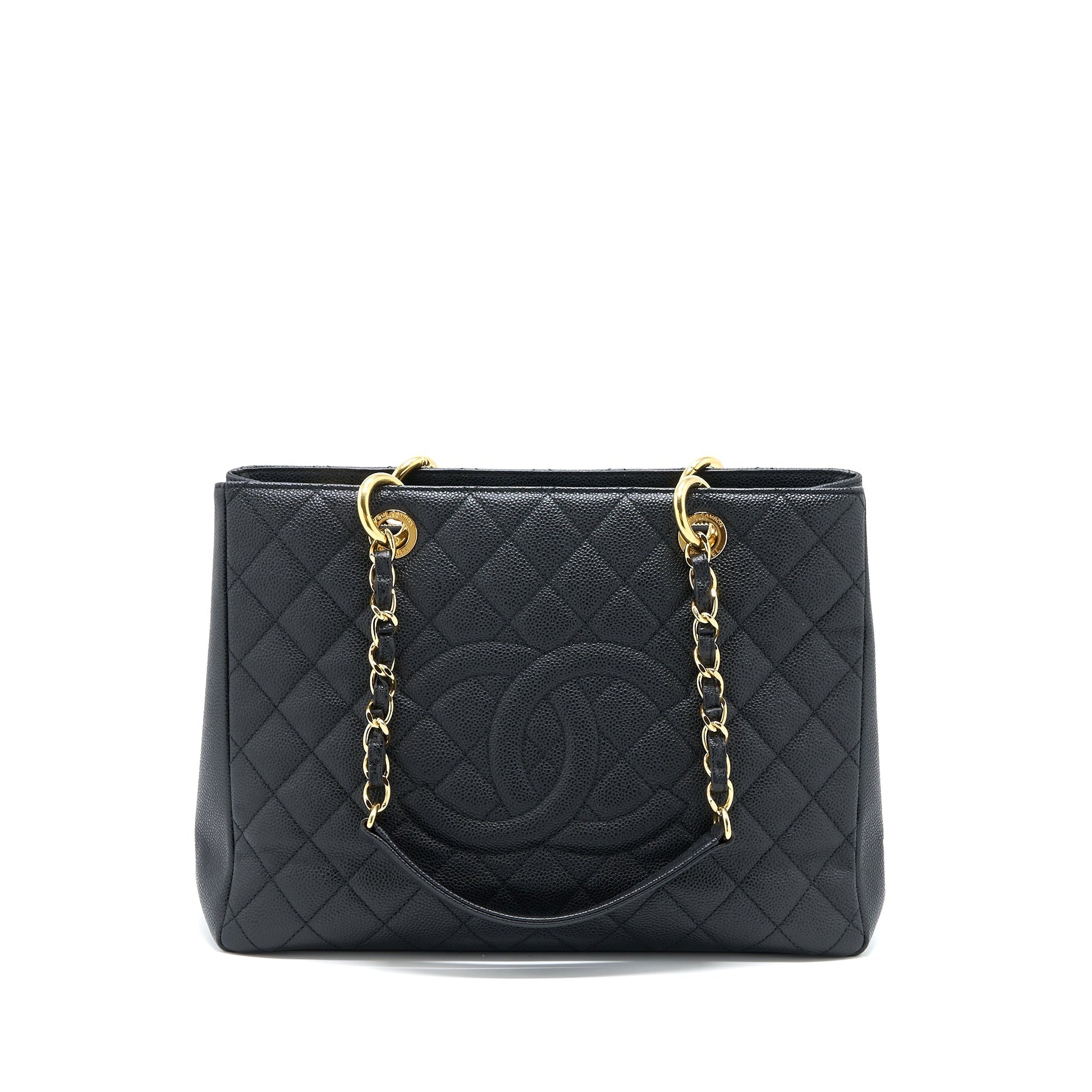 Chanel Grand Shopping Caviar GHW Black Tote Bag Ghw 6