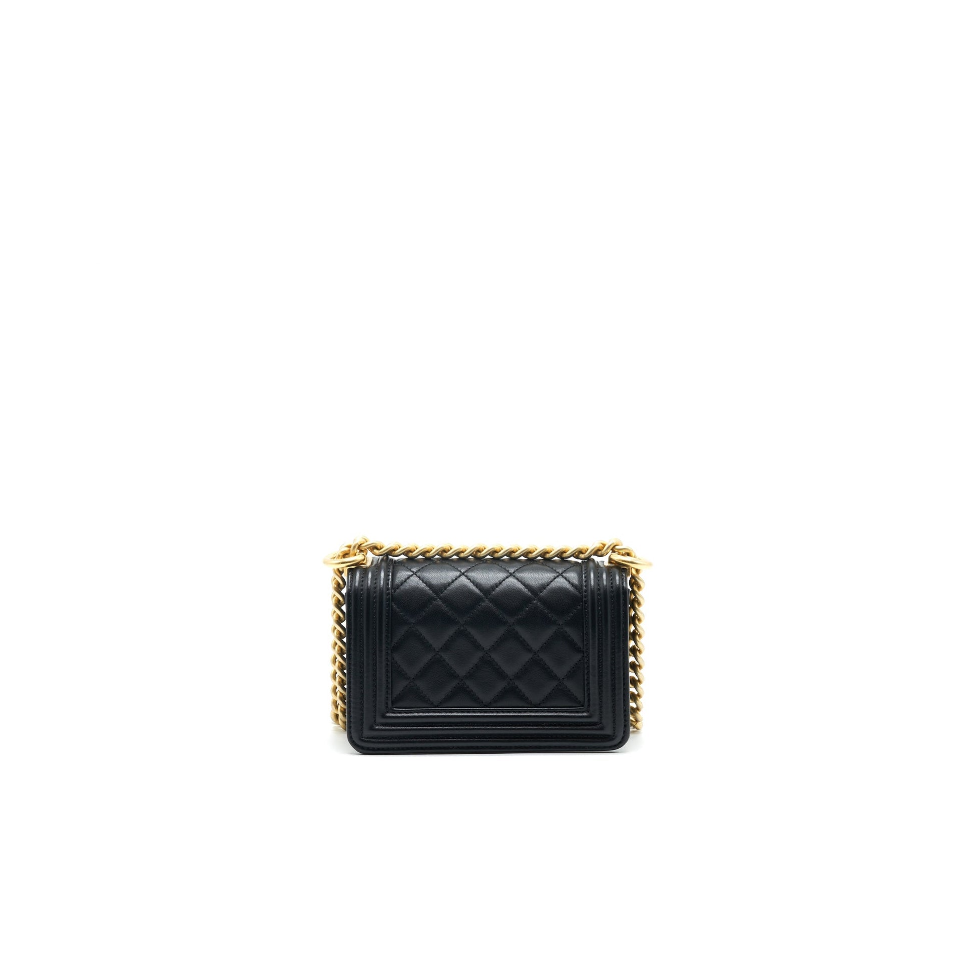 Chanel Boy Extra Lambskin GHW Black Mini Bag