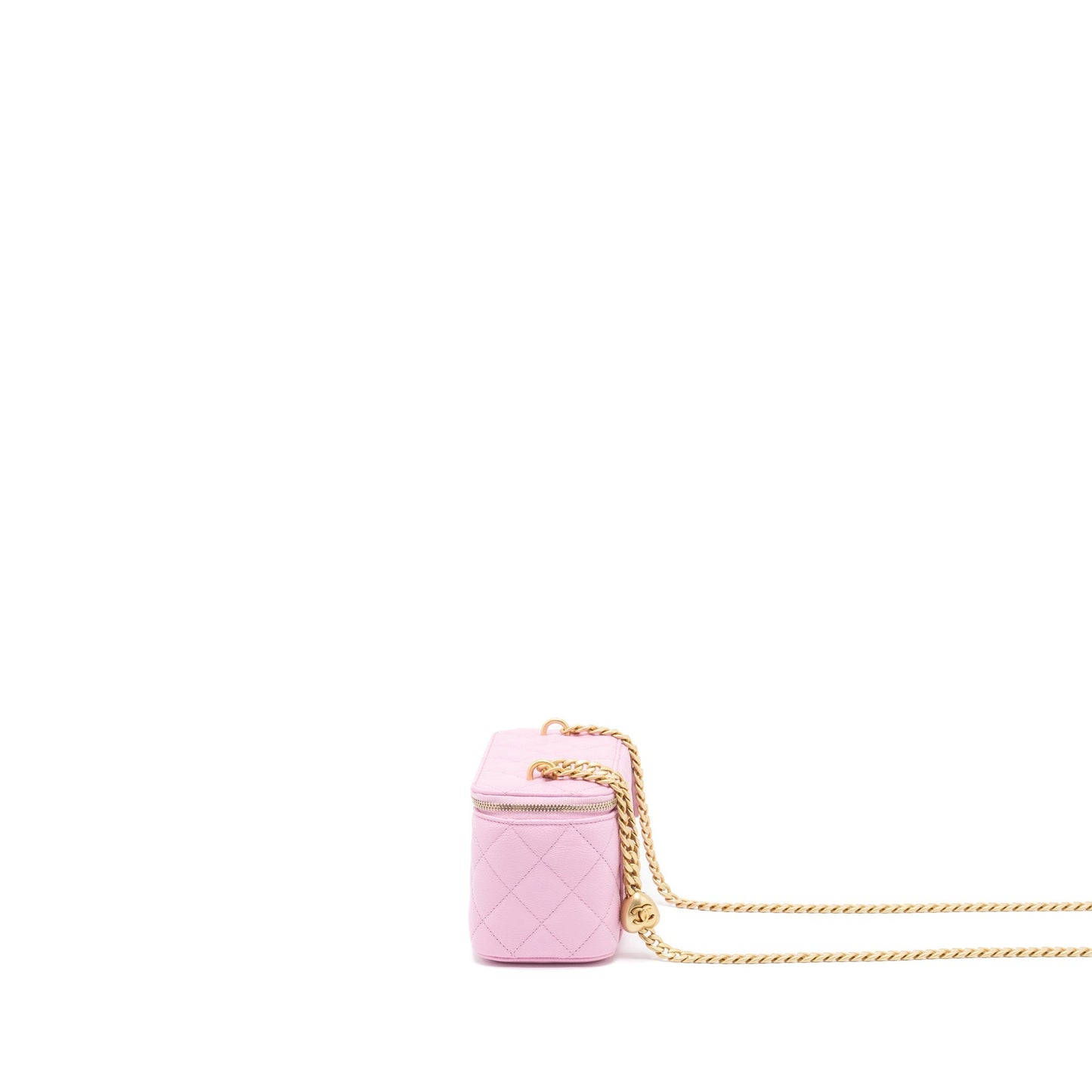 Chanel 23P Coco Love Long Vanity Caviar Pink Handbag