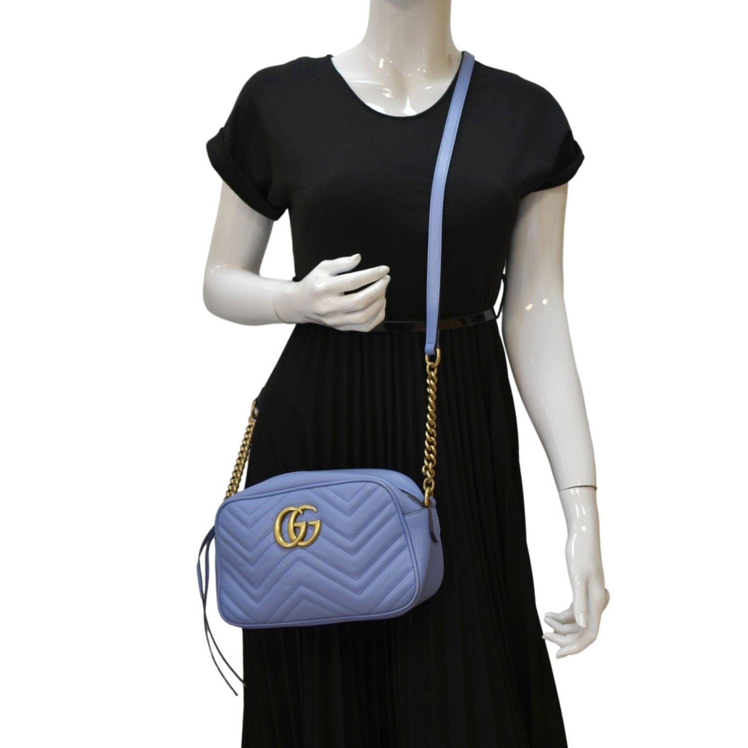 Gucci Marmont Crossbody Bag Light Leather Matelasse