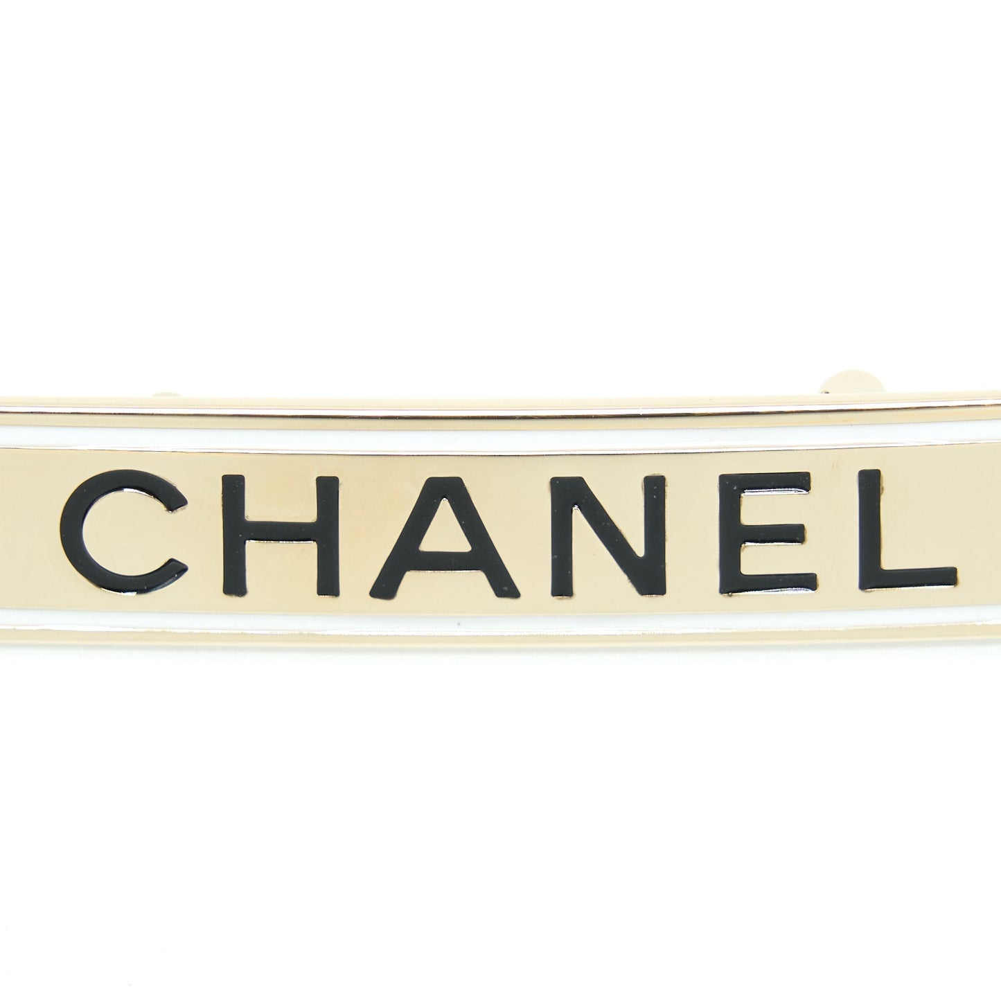 Chanel Letter Brooch Light Tone Gold Handbag Tone 1