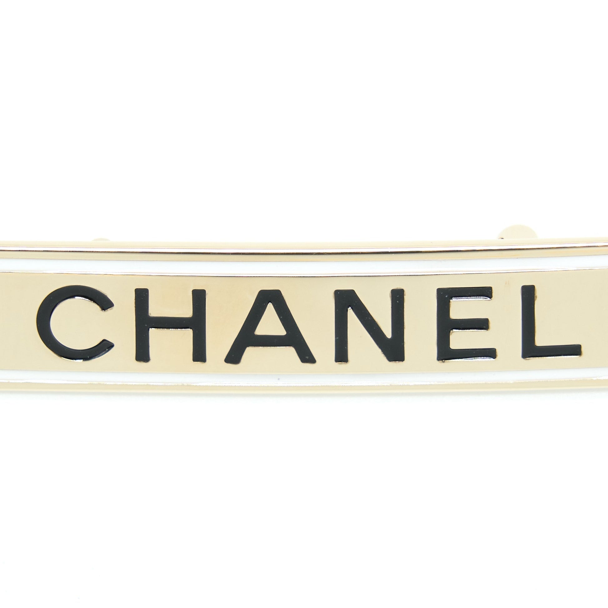Chanel Letter Brooch Light Tone Gold Handbag Tone 1