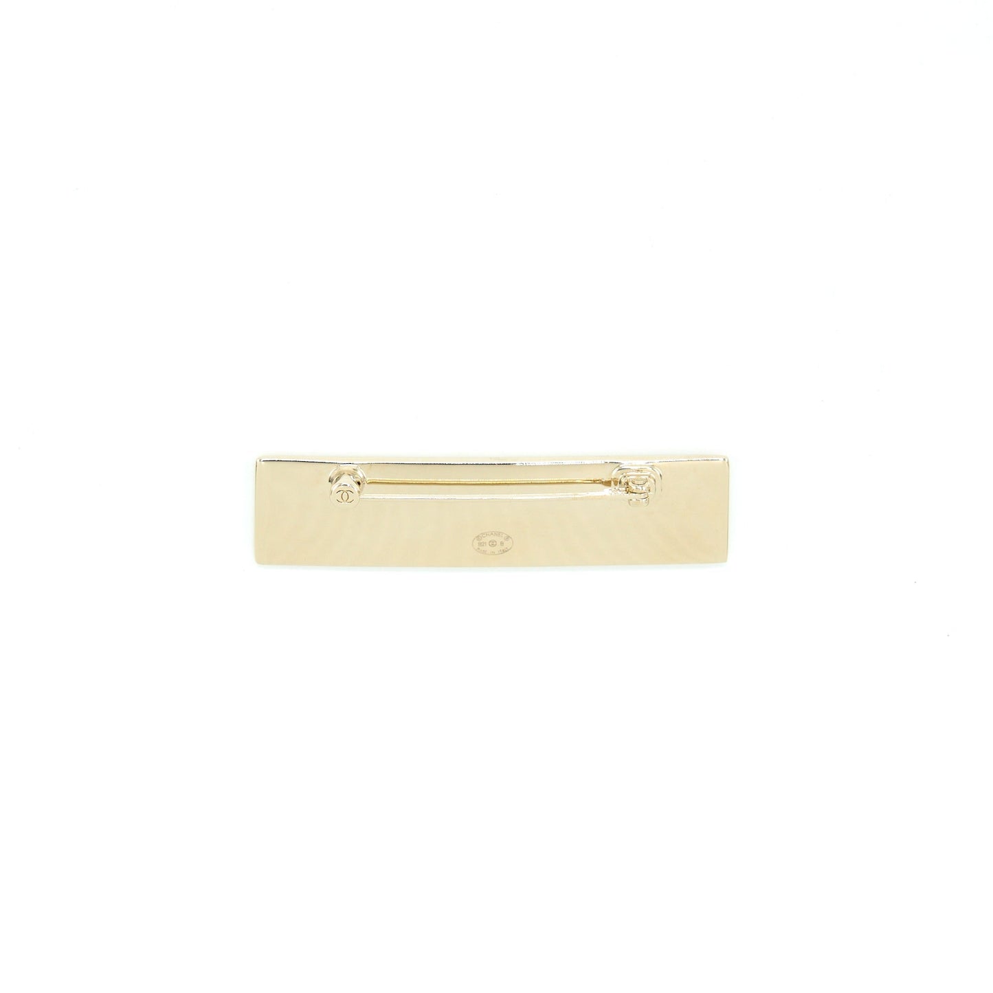 Chanel Letter Brooch Light Tone Gold Handbag Tone 1