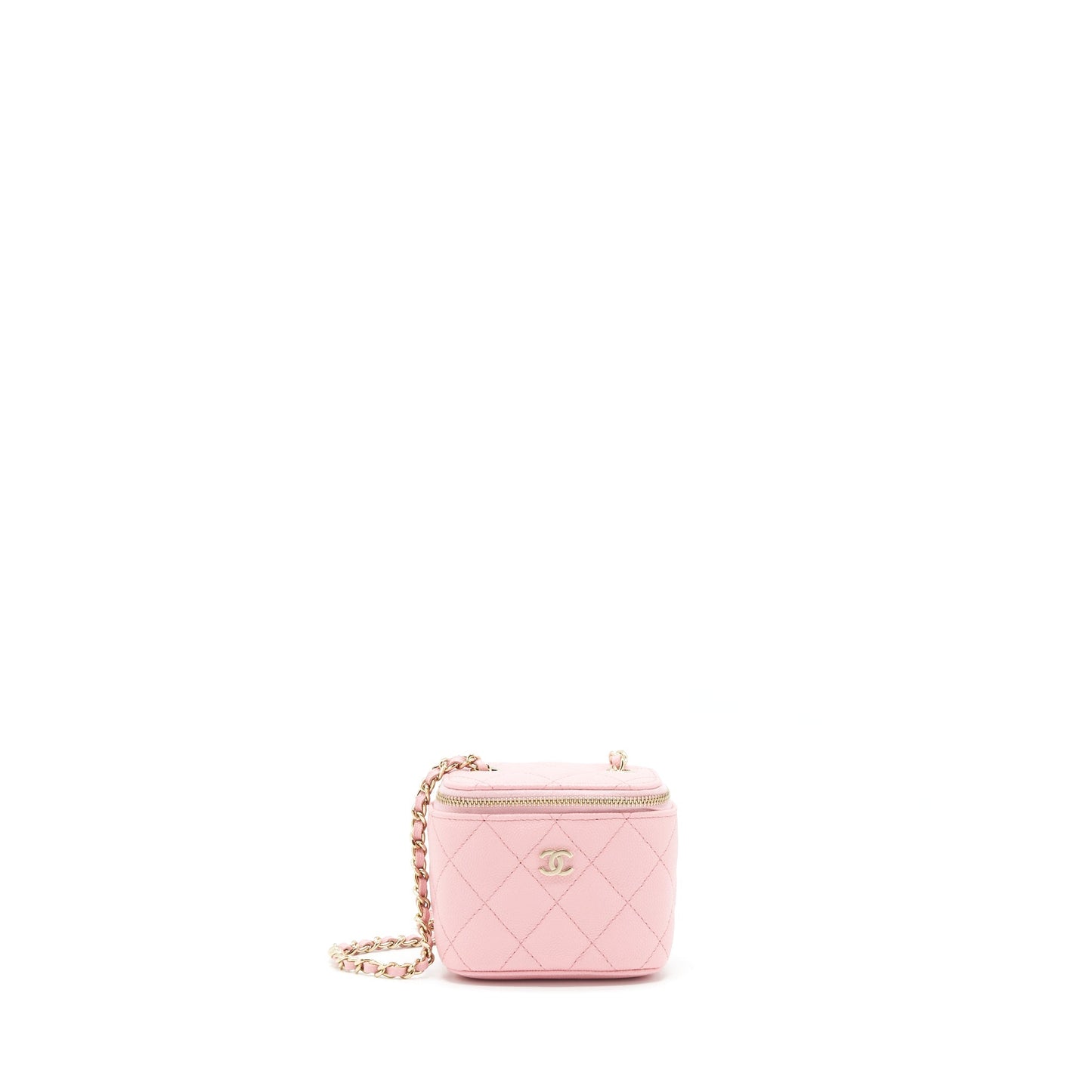 Chanel 22C vanity Caviar LGHW Pink Mini Bag
