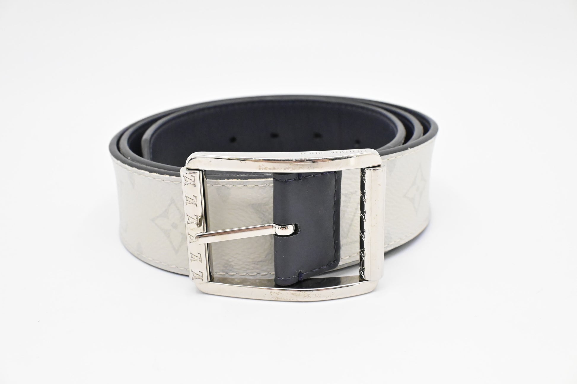 Louis Vuitton Belt Monogram Canvas White