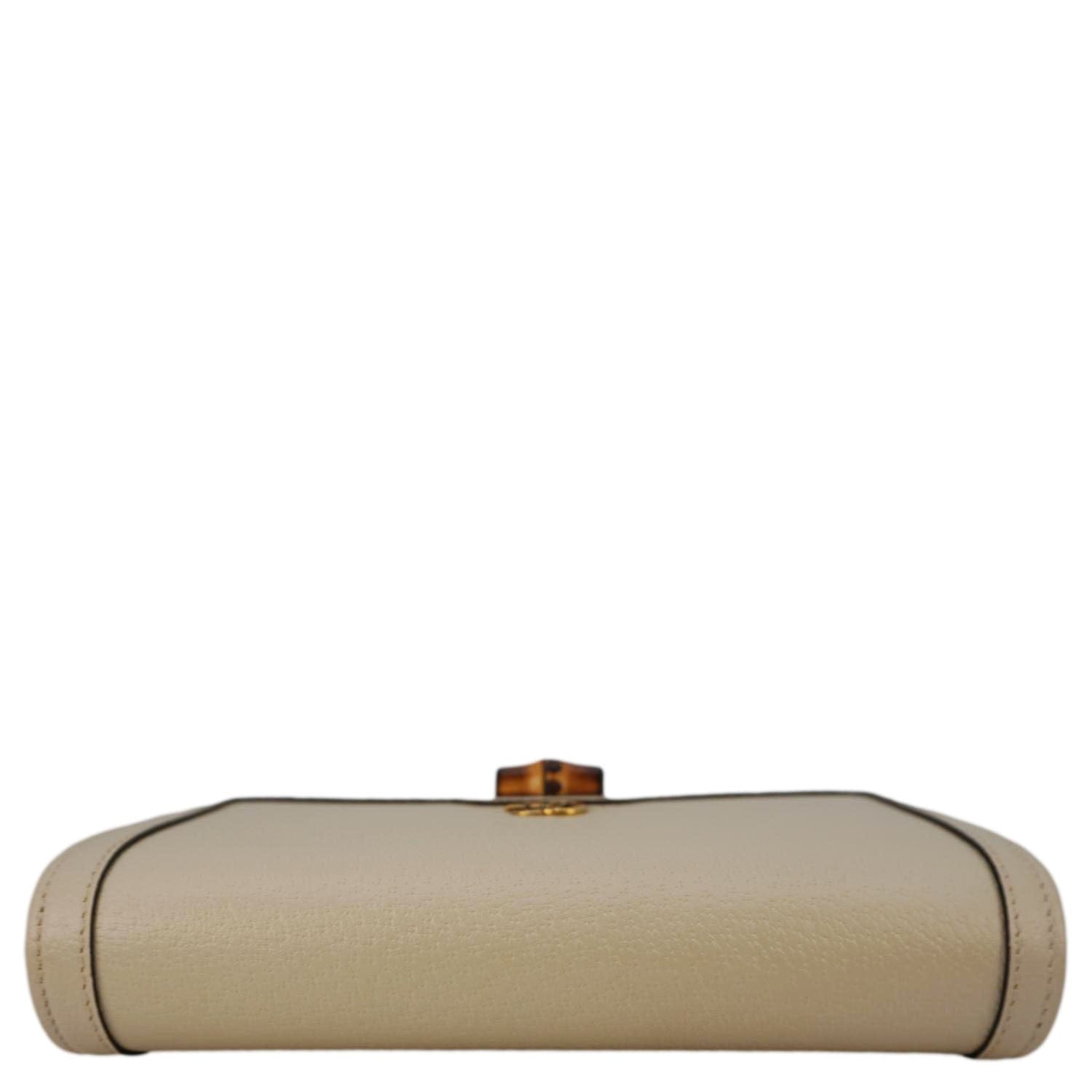 Gucci Diana Bamboo Shoulder Bag Leather White