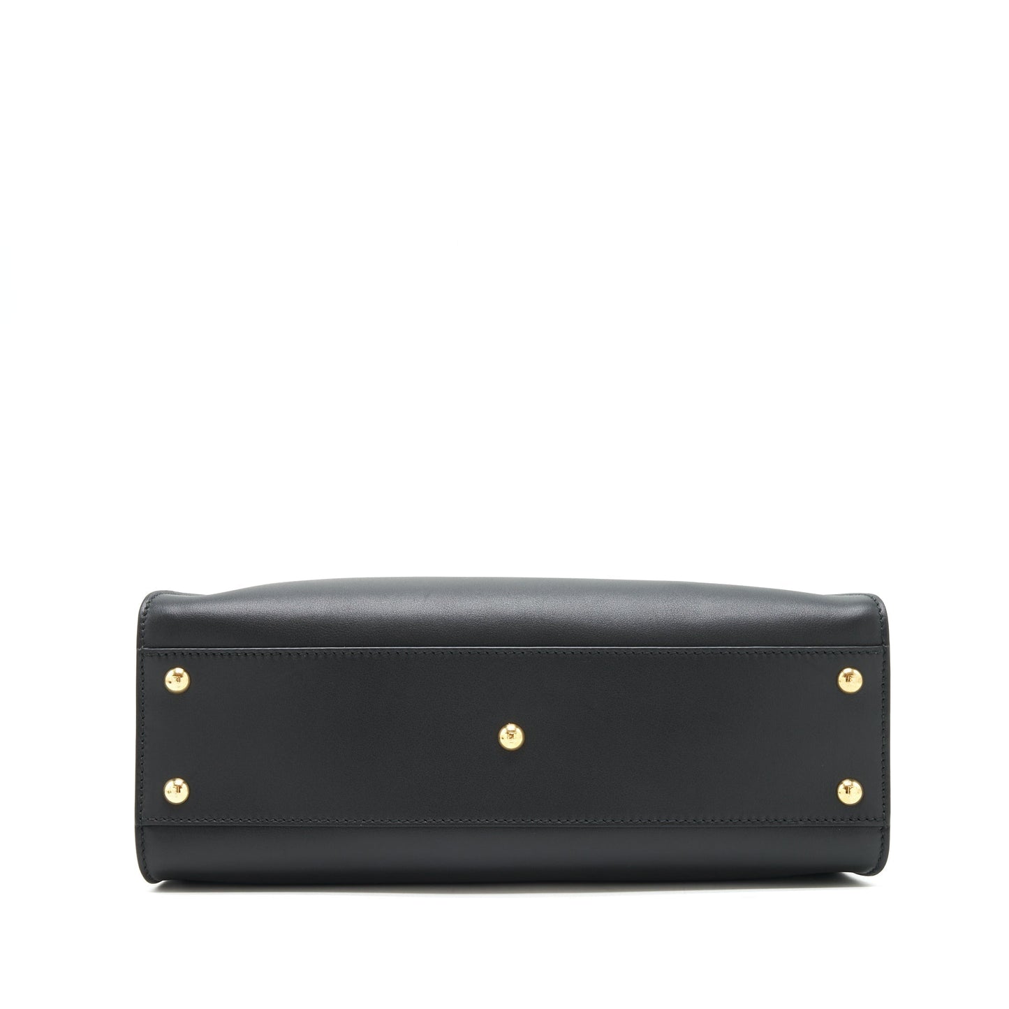 Fendi Peekaboo Calfskin With Handbag Black Medium Travel Bag