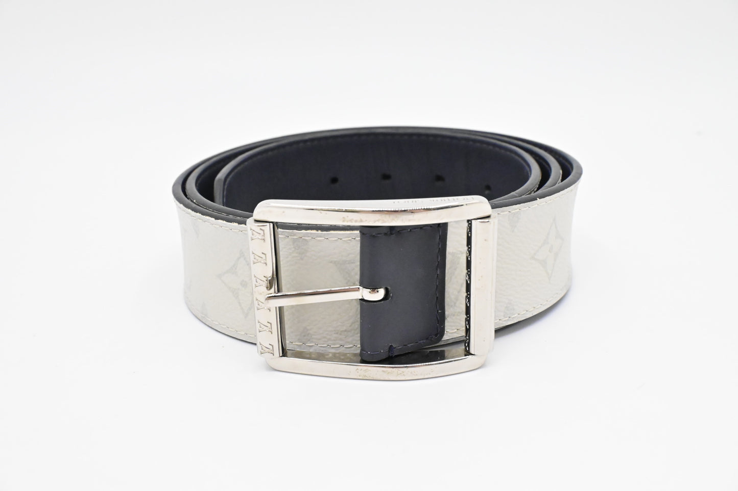 Louis Vuitton Belt Monogram Canvas White