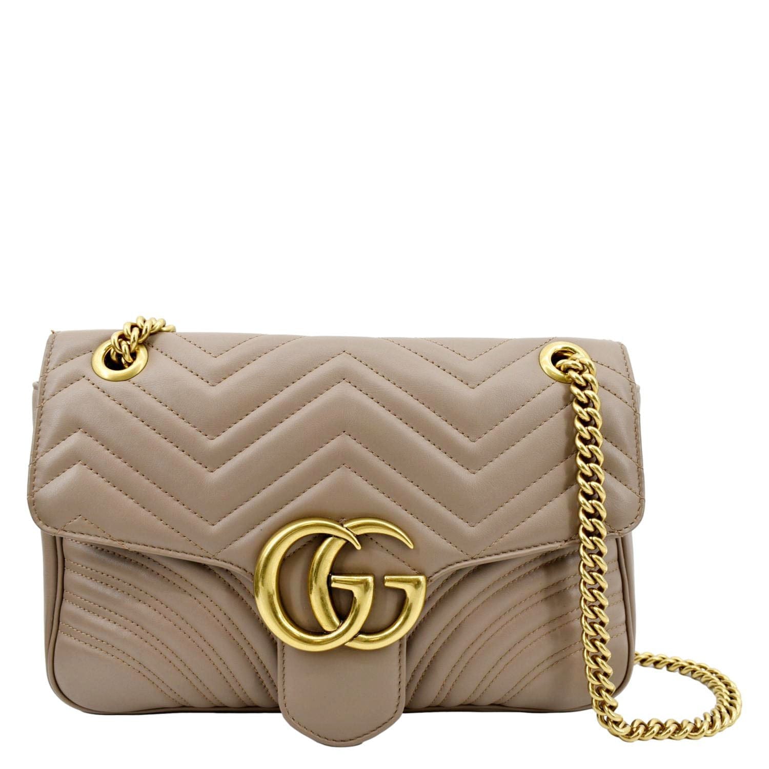 Gucci Marmont Shoulder Bag Dusty Matelasse Pink
