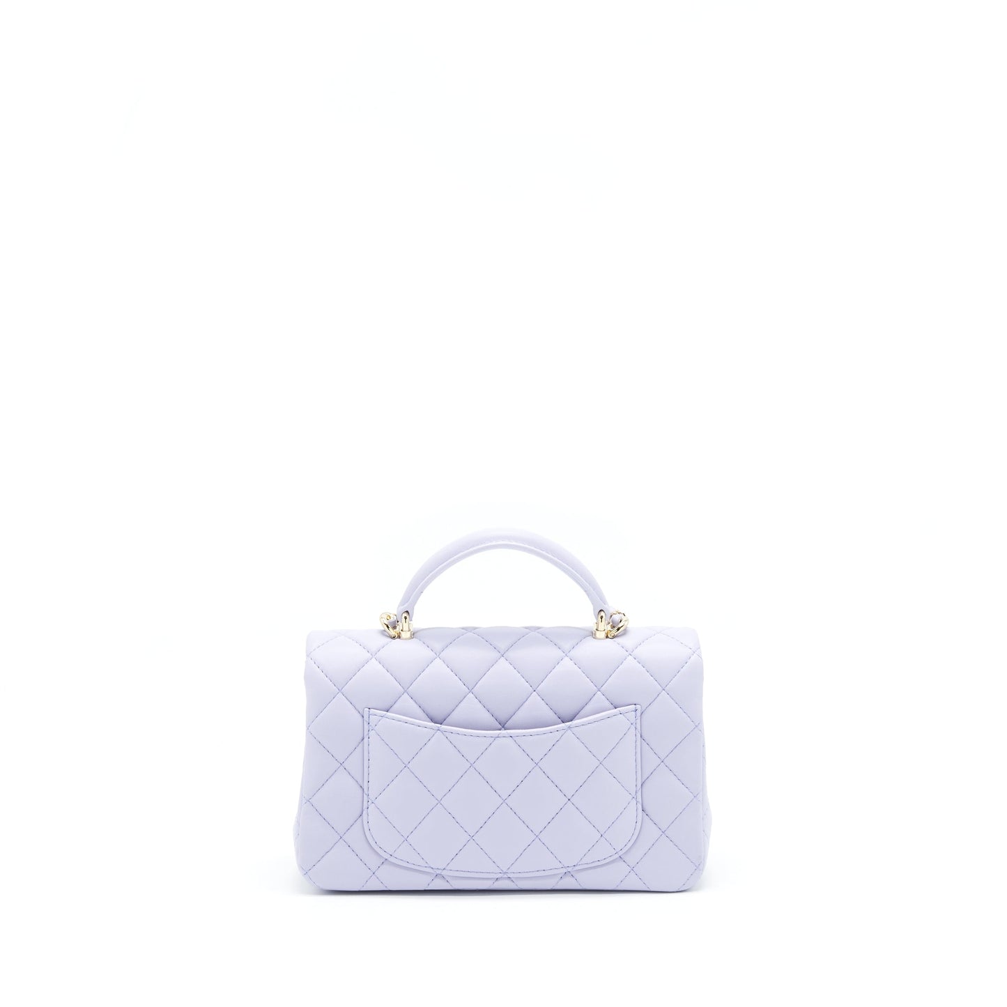 Chanel 21K Lilac Light Purple Rectangular Top Mini Bag