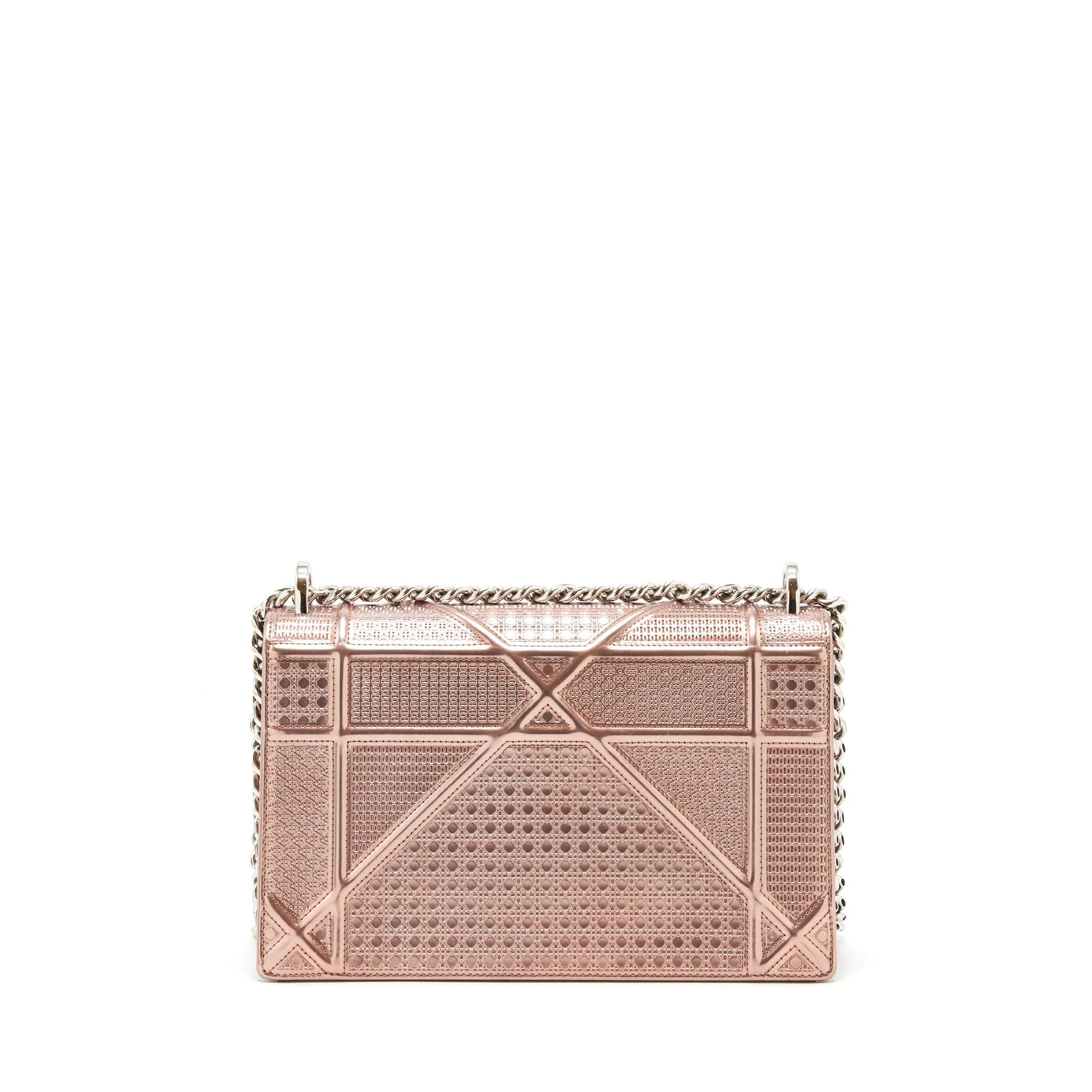 Dior ama Metallic Handbag Pink Medium Travel Bag