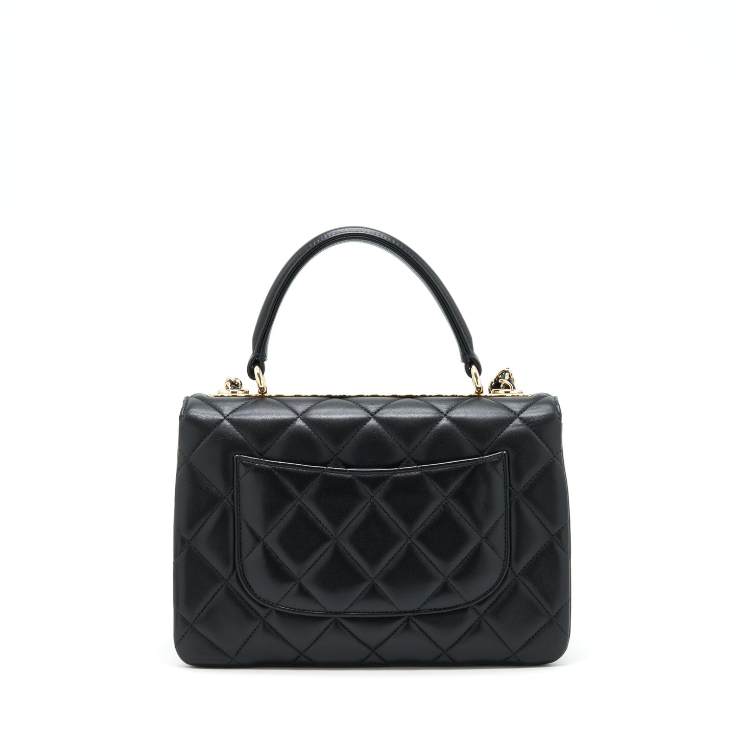 Chanel Trendy CC Flap Lambskin LGHW Black Shoulder Bag