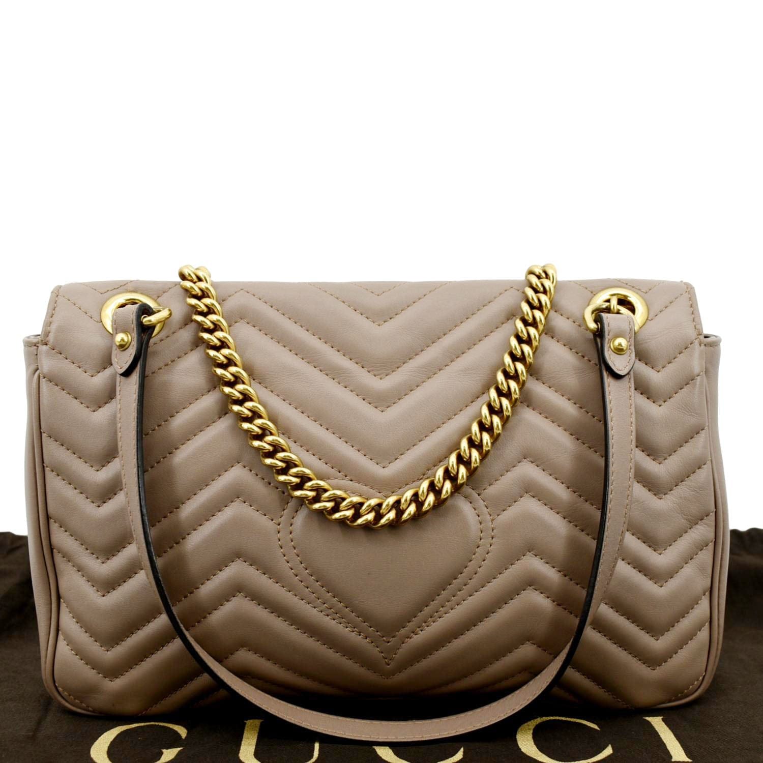 Gucci Marmont Shoulder Bag Dusty Matelasse Pink