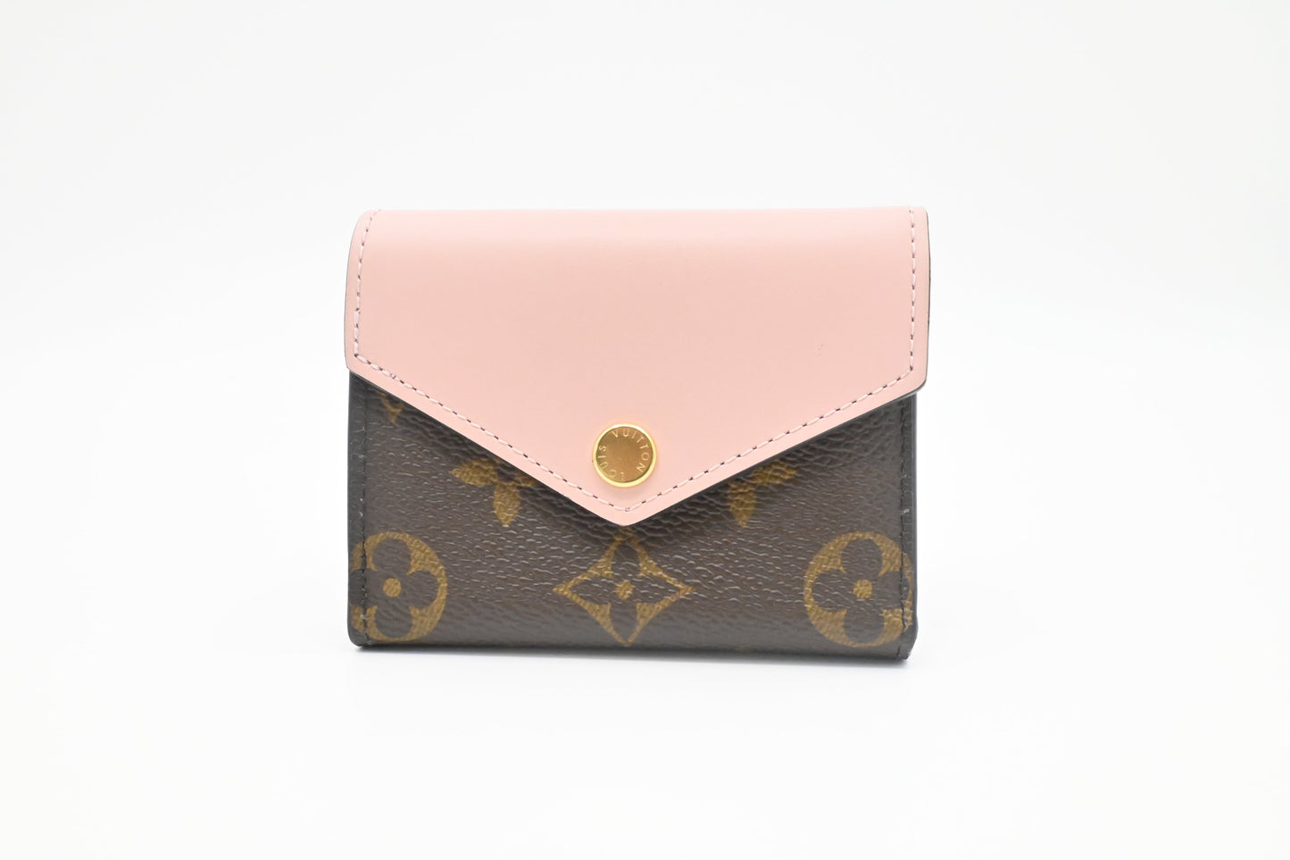 Louis Vuitton Zoe Monogram Canvas Leather Pink Wallet Case