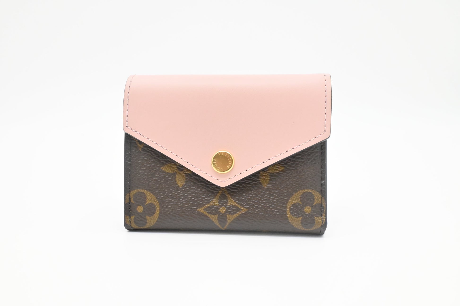 Louis Vuitton Zoe Monogram Canvas Leather Pink Wallet Case
