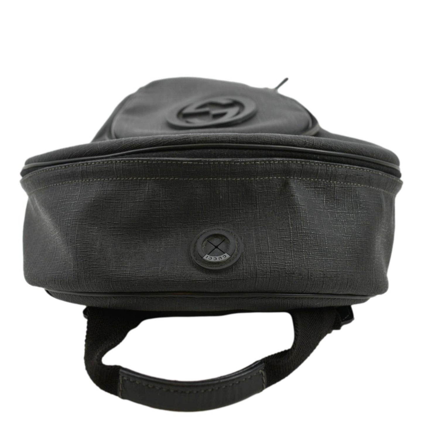 Gucci Interlocking Coated Backpack Canvas Black