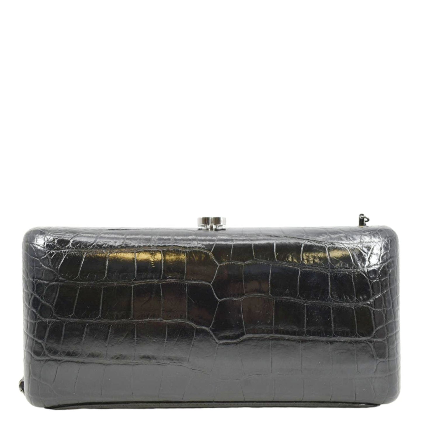 Chanel Alligator Leather Black Travel Bag
