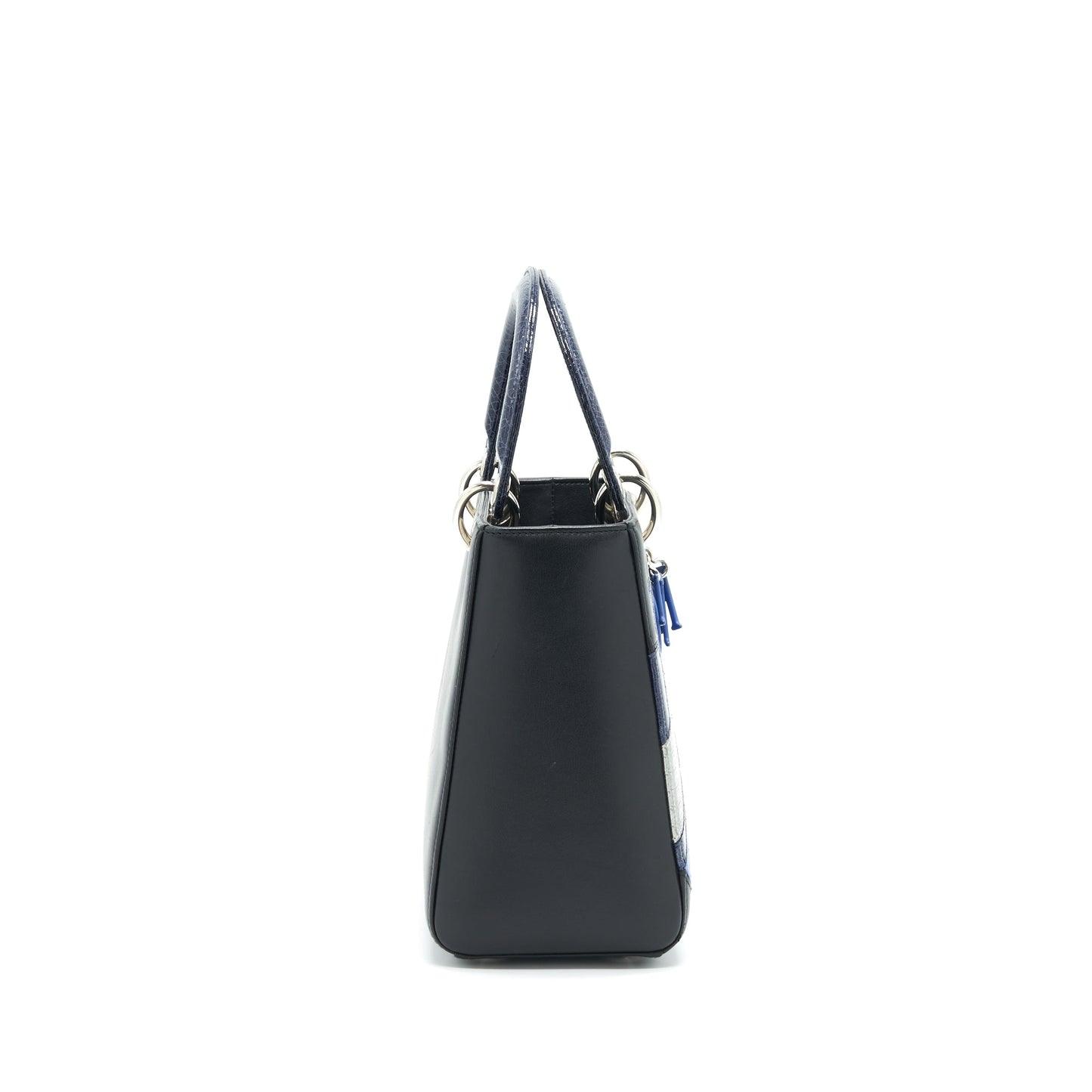 Dior Lady Purse Limited Edition Handbag Black Blue Travel Bag