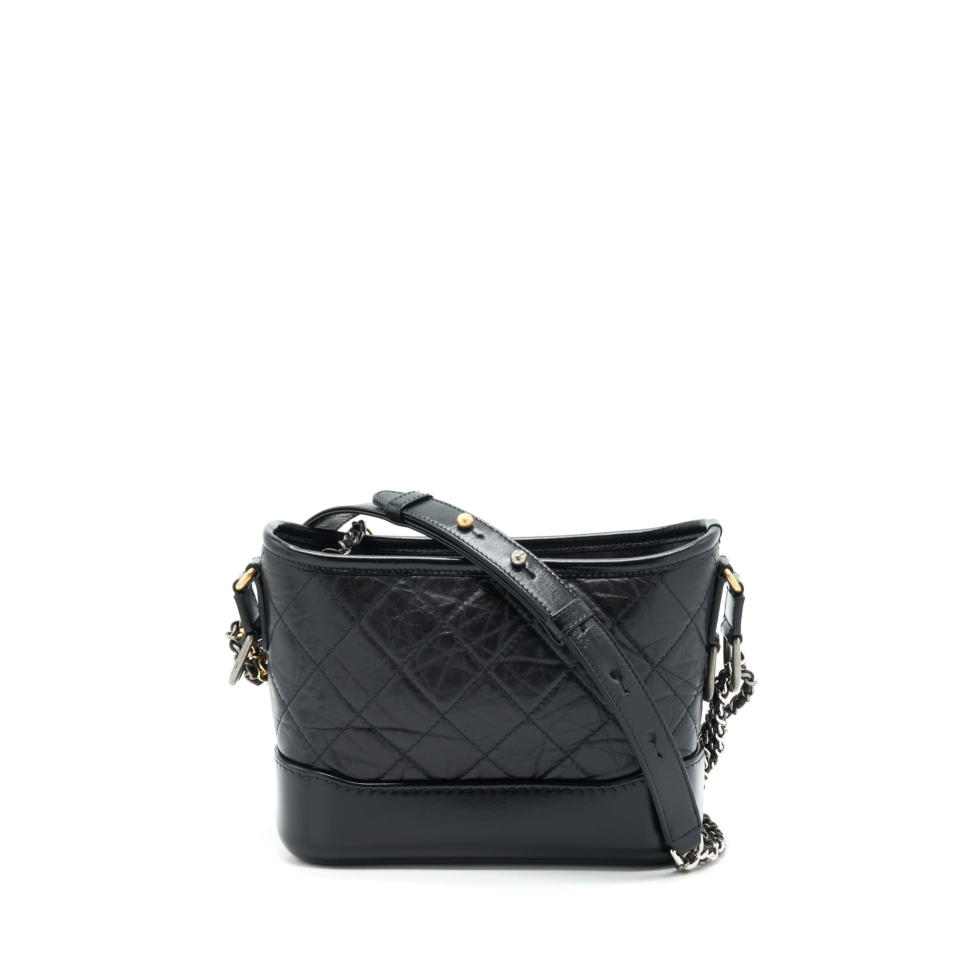Chanel Gabrielle Hobo Hardware Multicolour Black Small Shoulder Bag