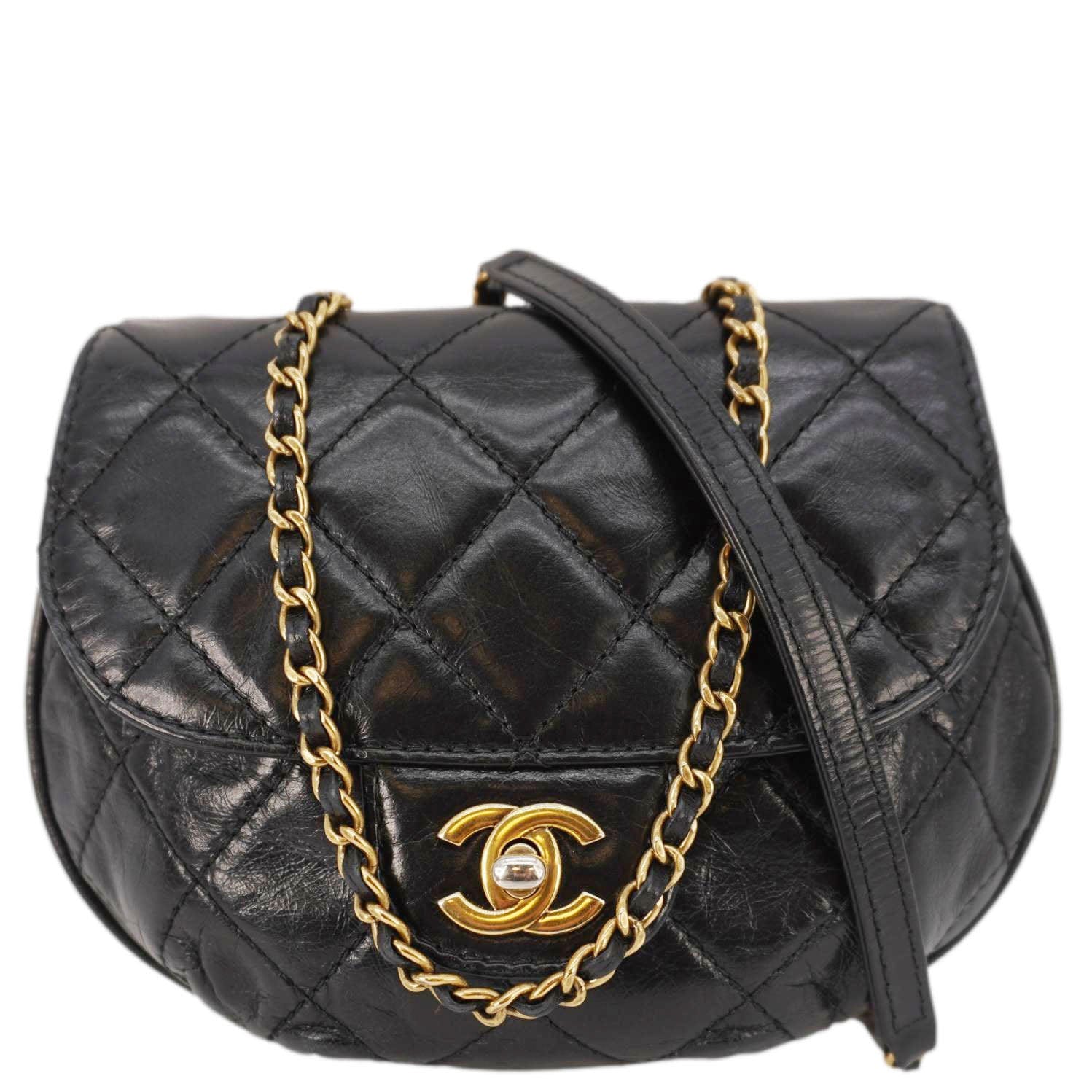 Chanel Bubble CC Aged Calfskin Black Travel Bag