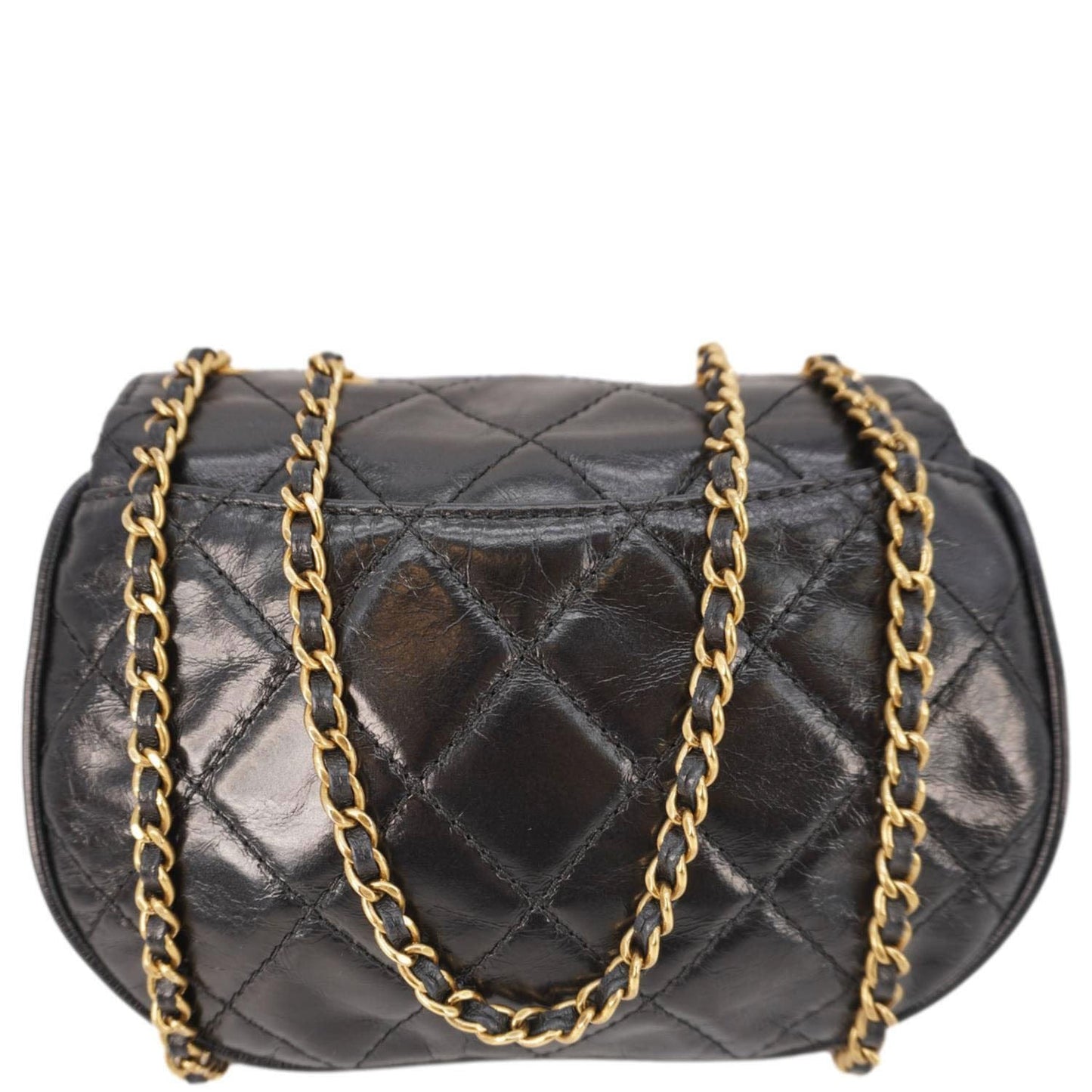 Chanel Bubble CC Aged Calfskin Black Travel Bag