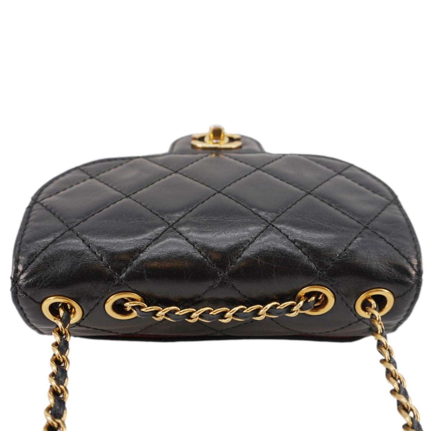 Chanel Bubble CC Aged Calfskin Black Travel Bag