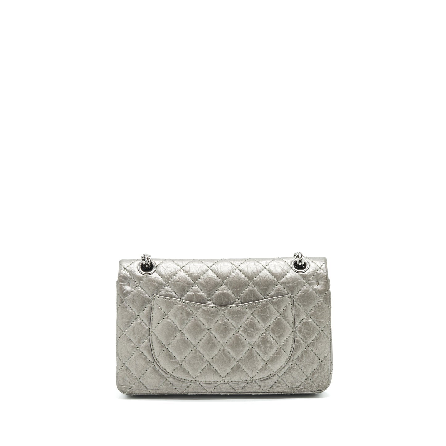 Chanel reissue 2.55 225 Double Flap Silver Grey Small Shoulder Bag