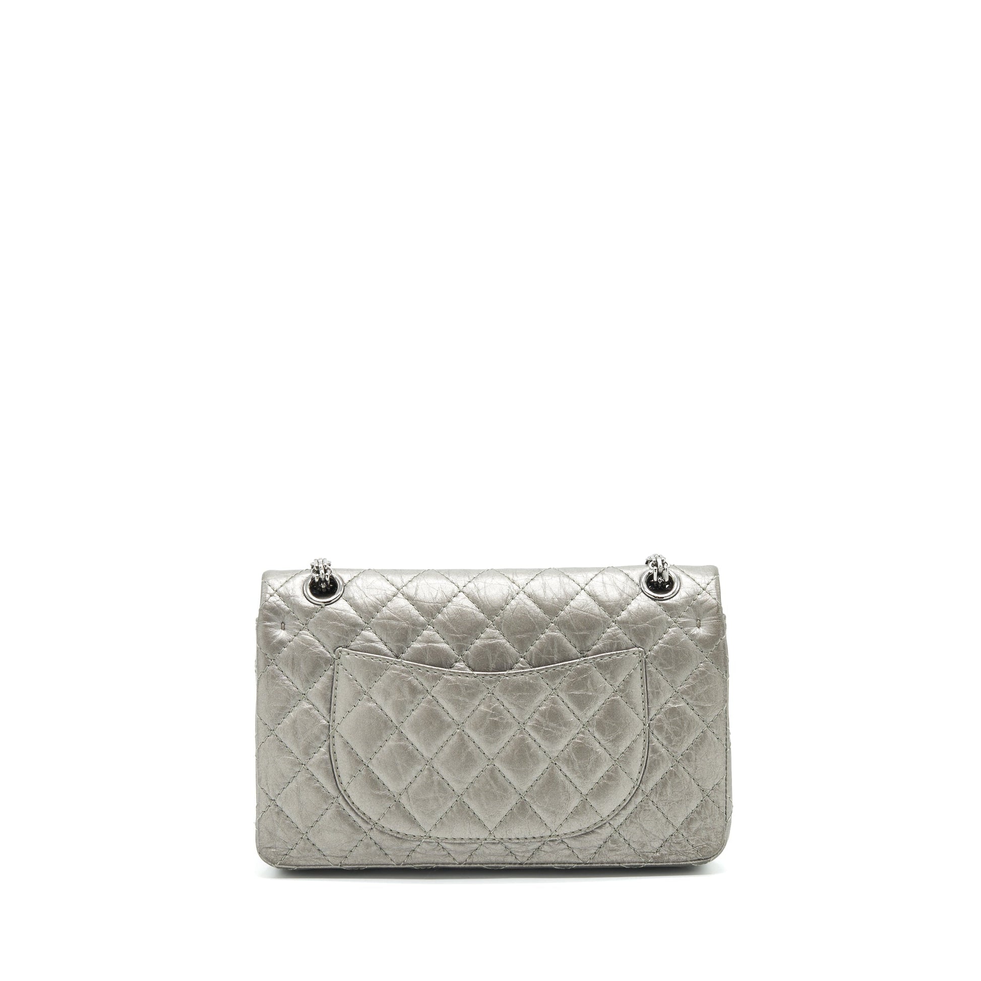 Chanel reissue 2.55 225 Double Flap Silver Grey Small Shoulder Bag