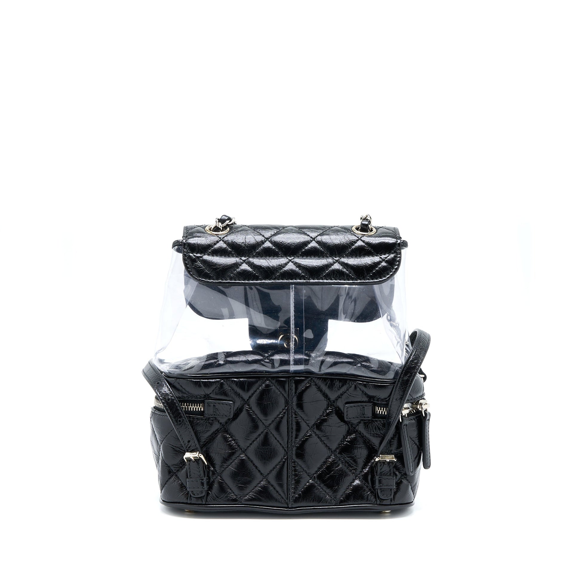 Chanel PVC Aquarium Backpack PVC Aged Calfskin Black