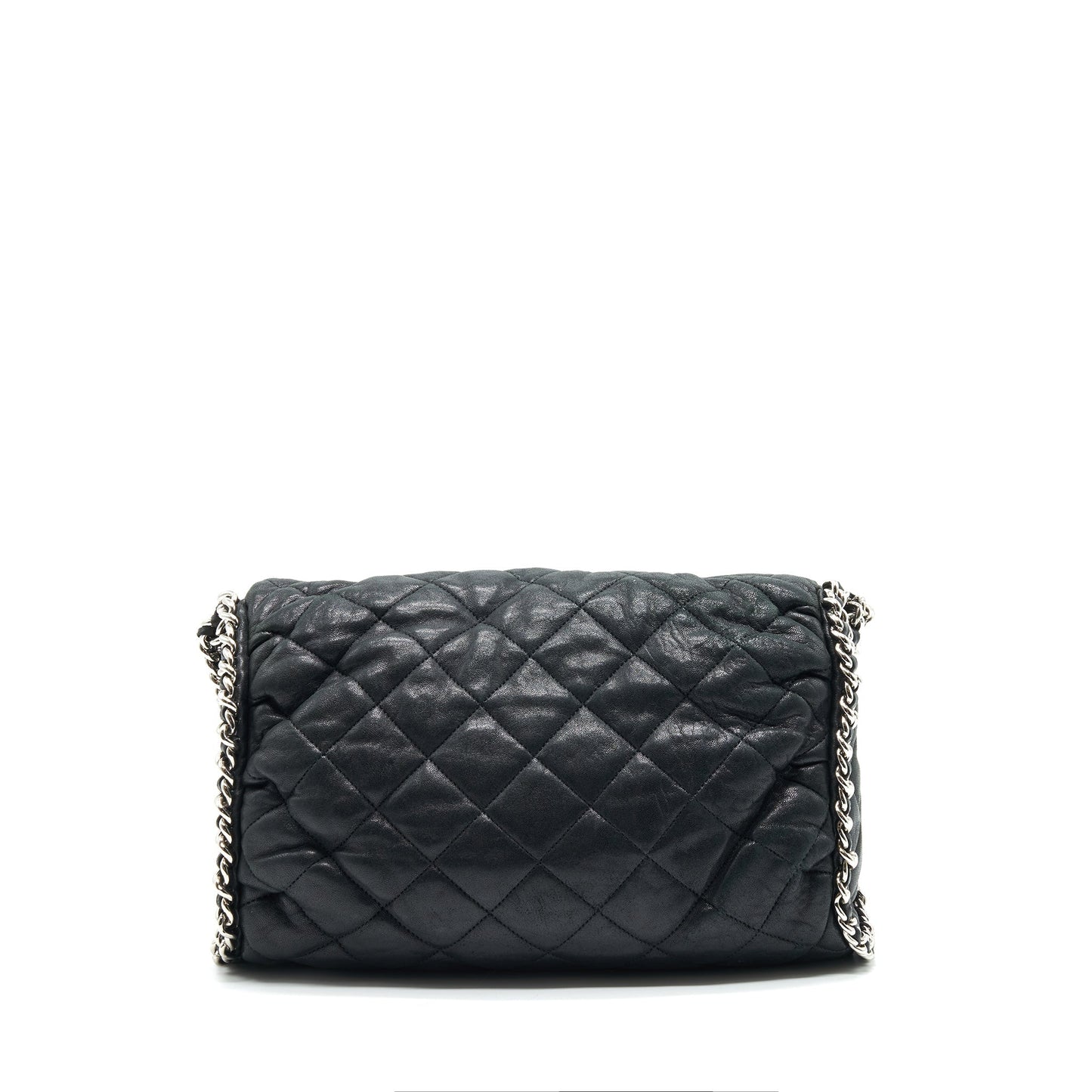 Chanel quilted SHW Black Leather Shoulder Bag