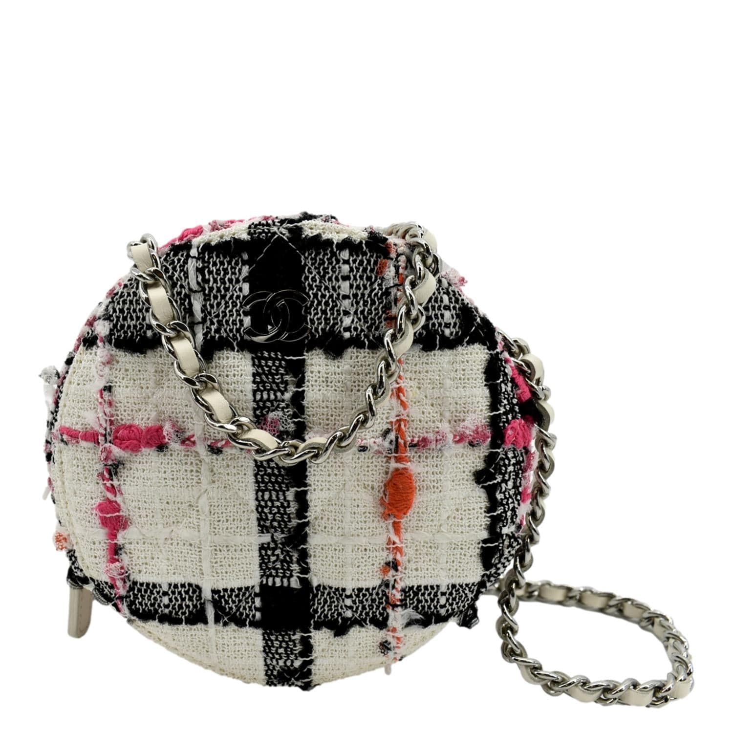 Chanel Round As Earth Tweed Multicolor Travel Bag