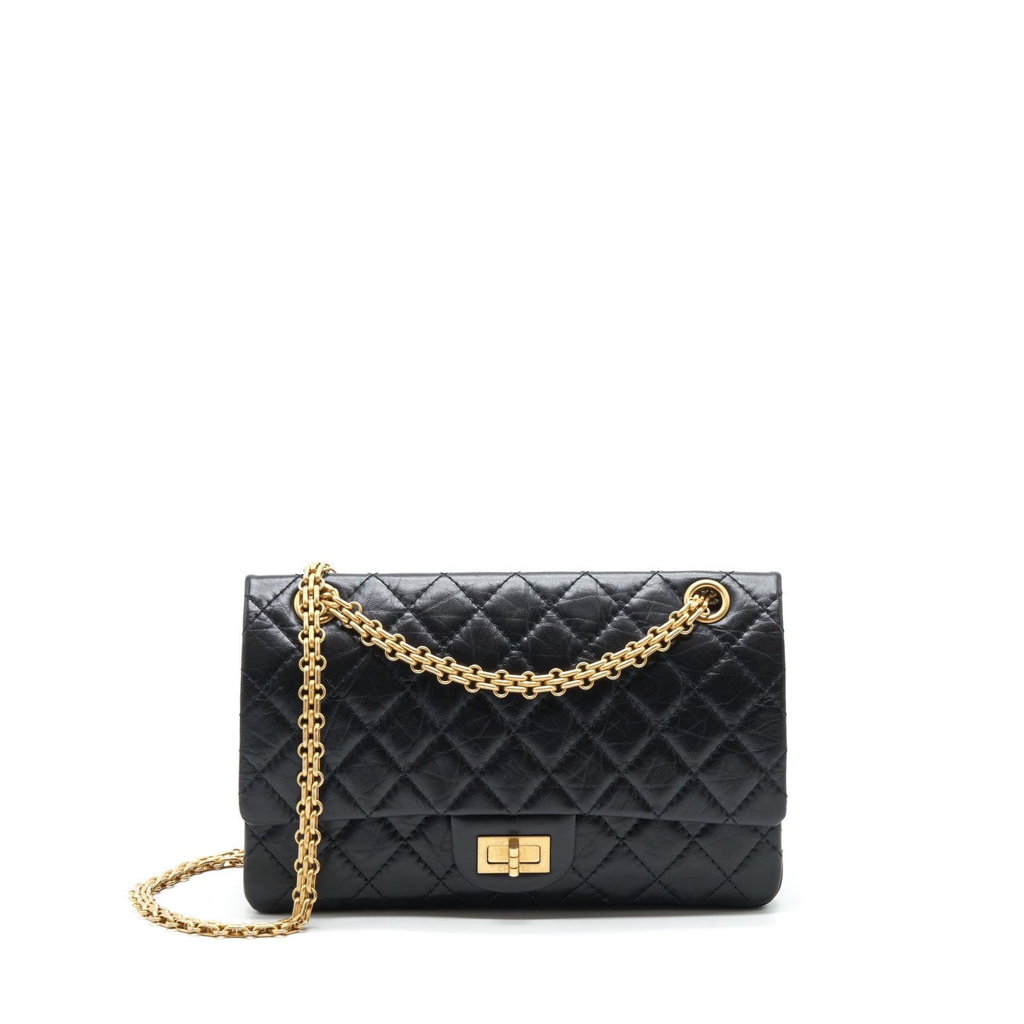 Chanel Reissue 2.55 225 Calfskin GHW Black Handbag