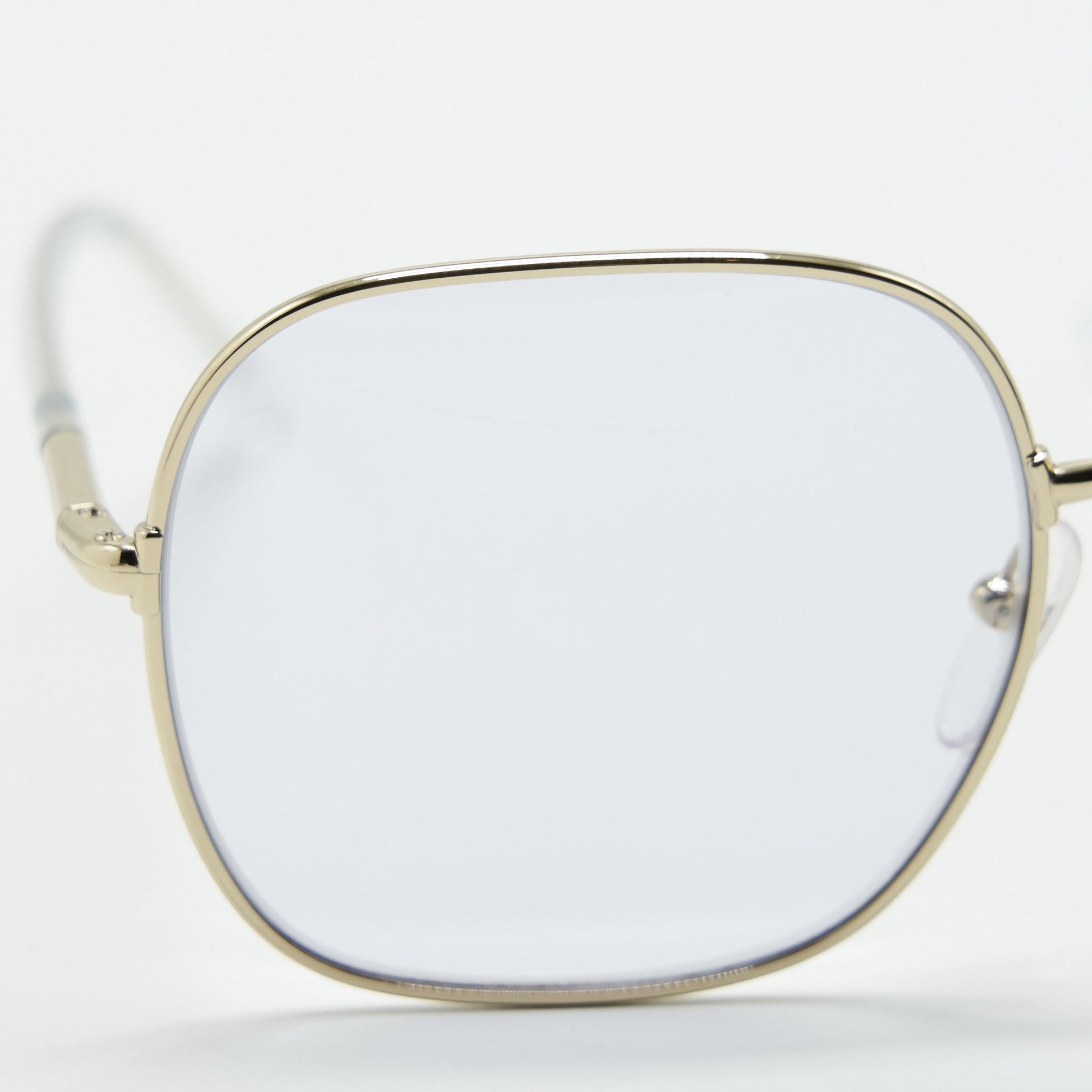 Prada Frame Glasses Tone Handbag Silver Travel Bag