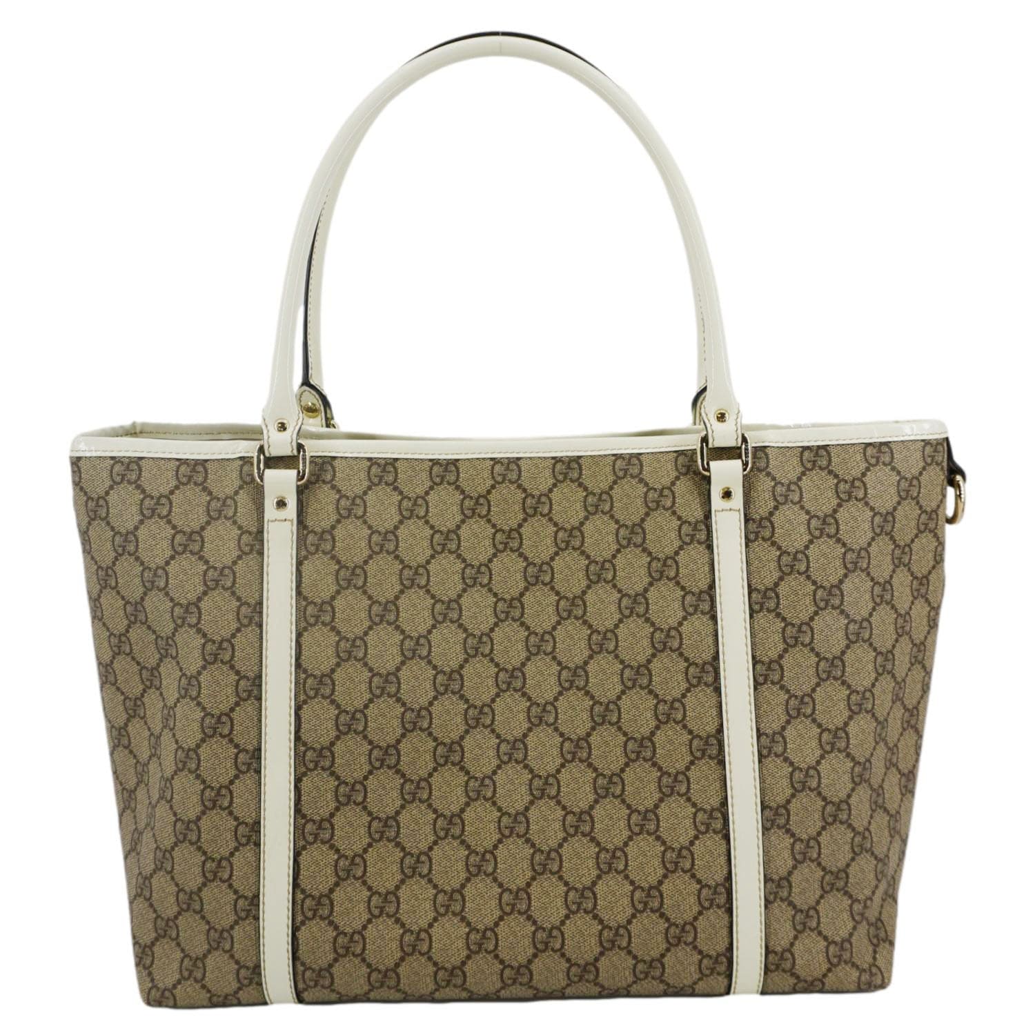 Gucci Joy Supreme Tote Bag Canvas Beige