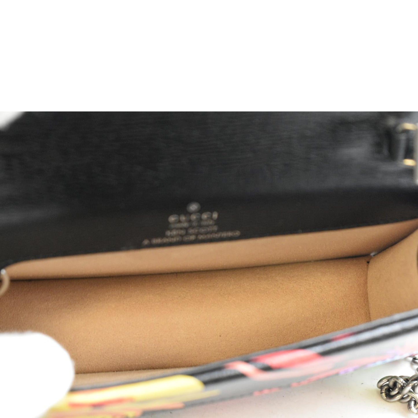GUCCI Ken Scott Dionysus Printed Leather Shoulder Bag Multicolor