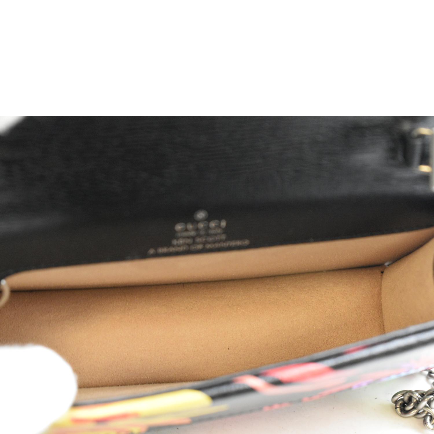 GUCCI Ken Scott Dionysus Printed Leather Shoulder Bag Multicolor