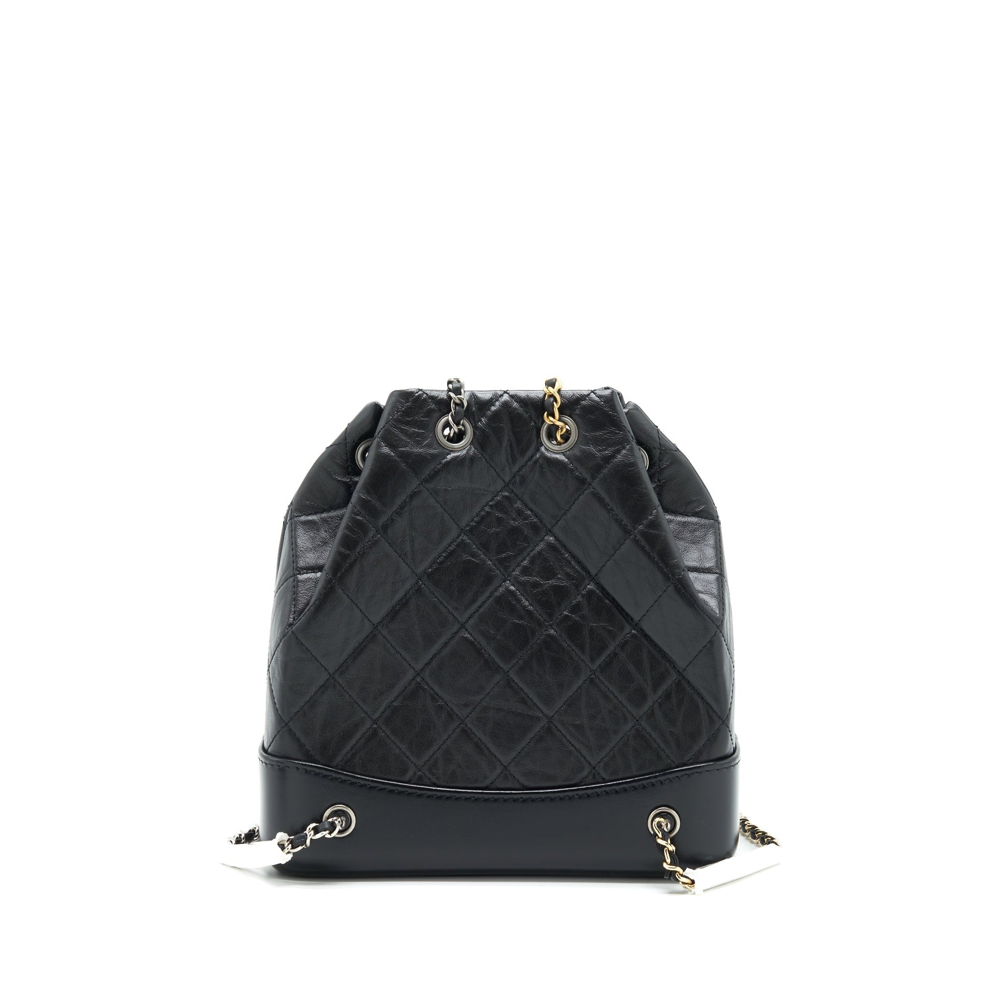 Chanel Gabrielle Backpack Calfskin Hardware Multicolour Black Small