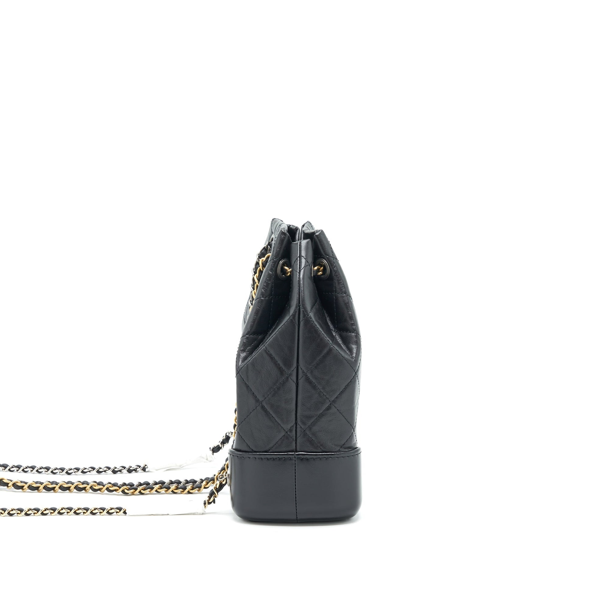 Chanel Gabrielle Backpack Calfskin Hardware Multicolour Black Small