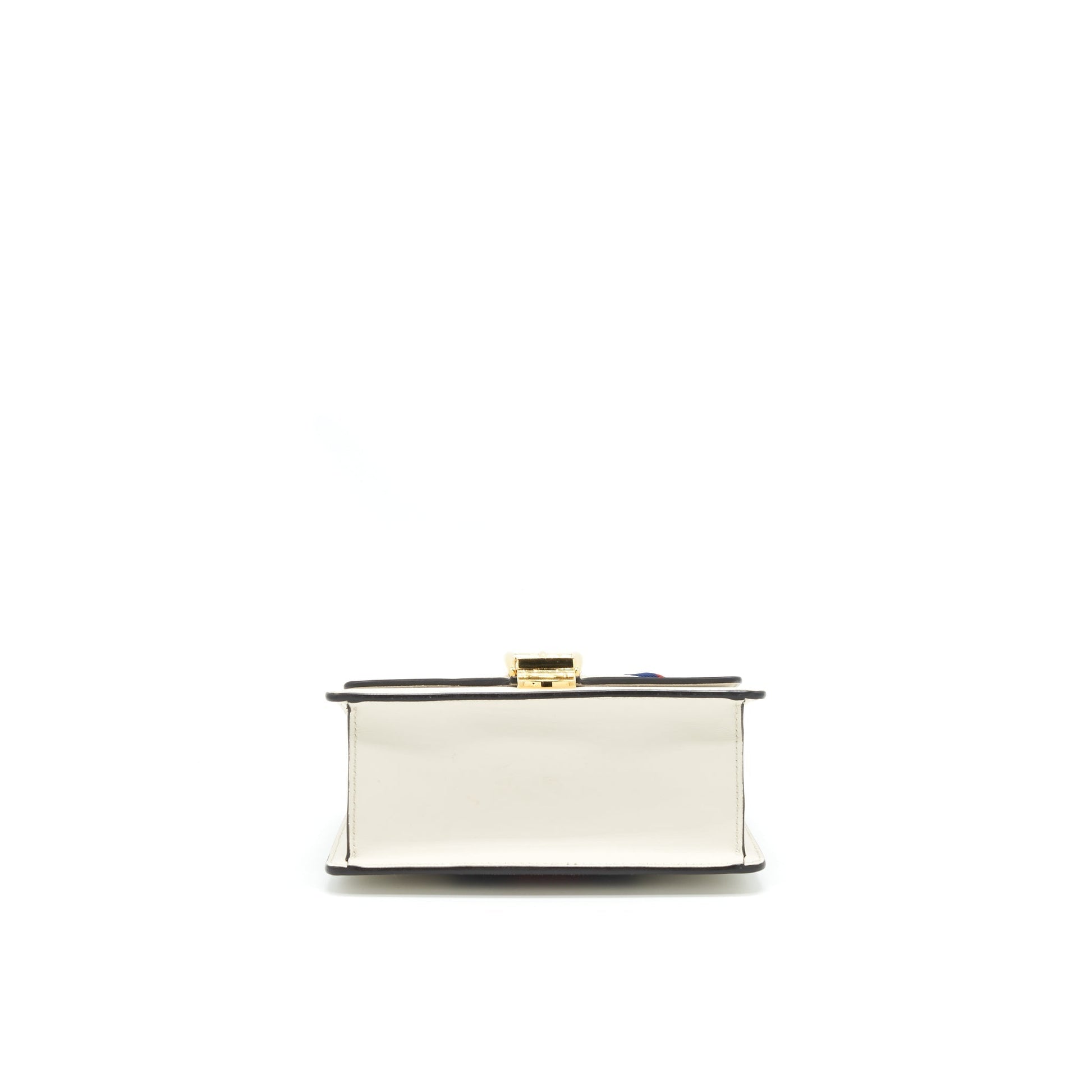 Gucci Sylvie Chain Bag In Leather White Travel Bag