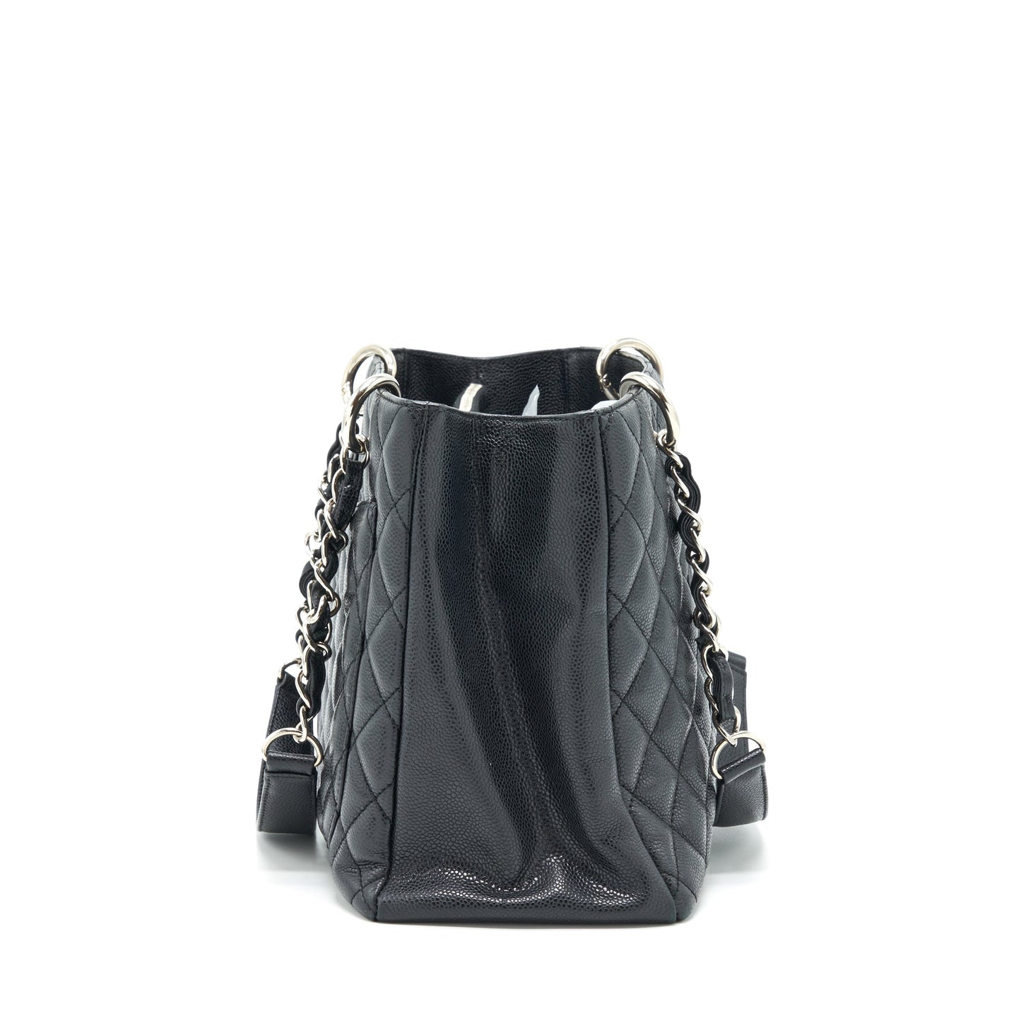 Chanel Grand Shopping GST Caviar SHW Black Tote Bag Shw 1