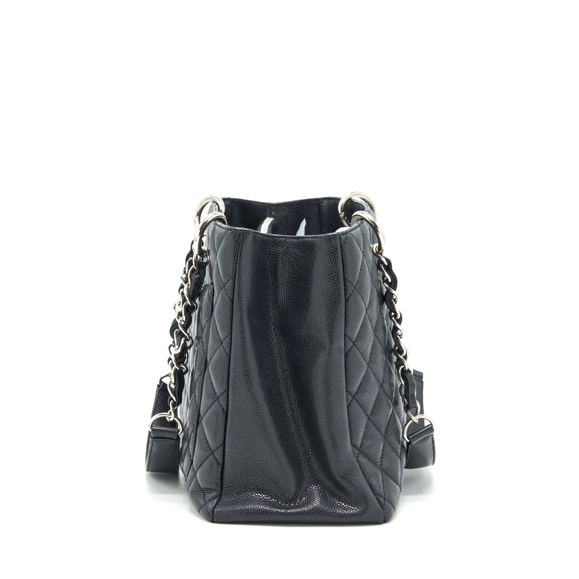 Chanel Grand Shopping GST Caviar SHW Black Tote Bag Shw 1