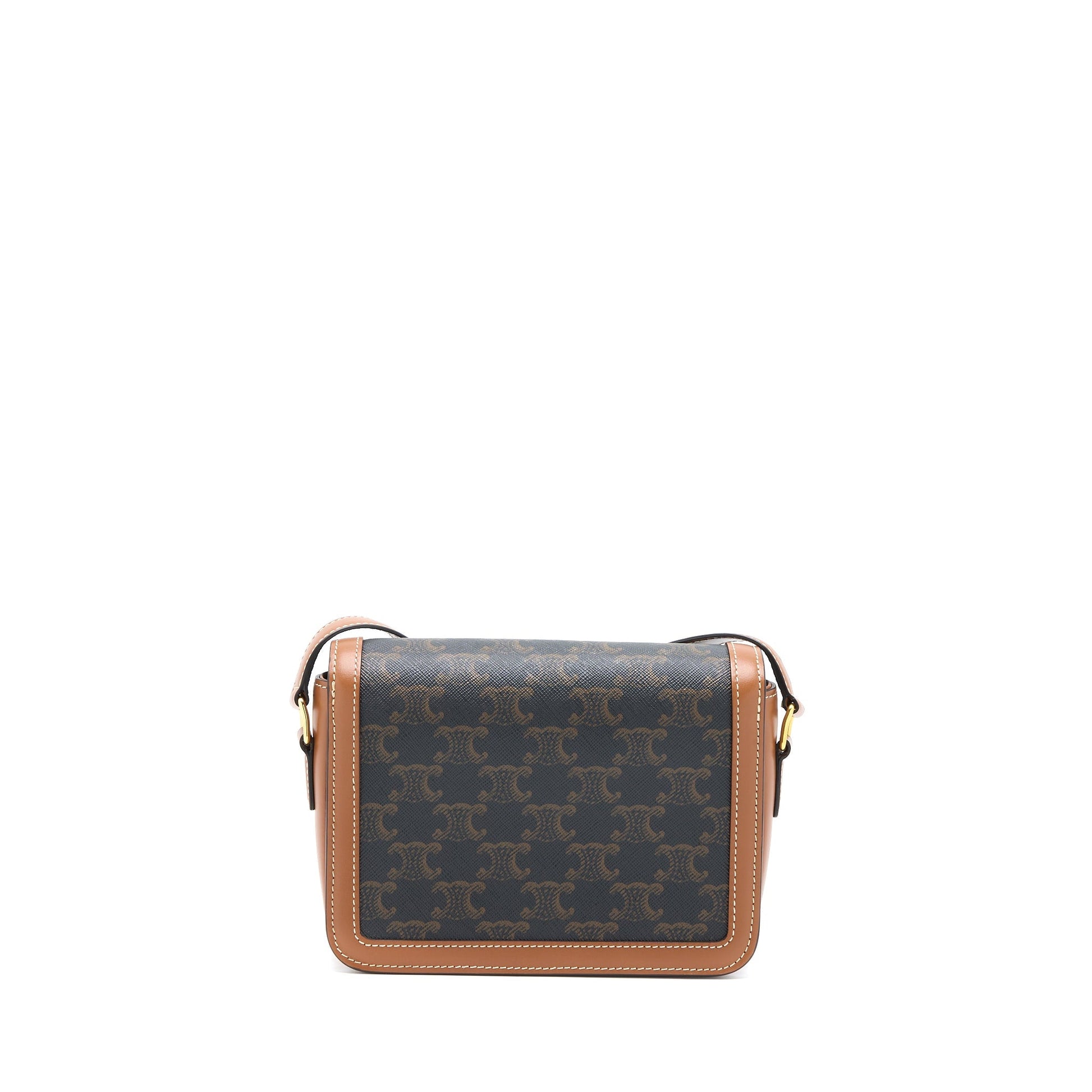 Celine Teen Triomphe Purse In Triomphe And Calfskin Canvas Travel Bag