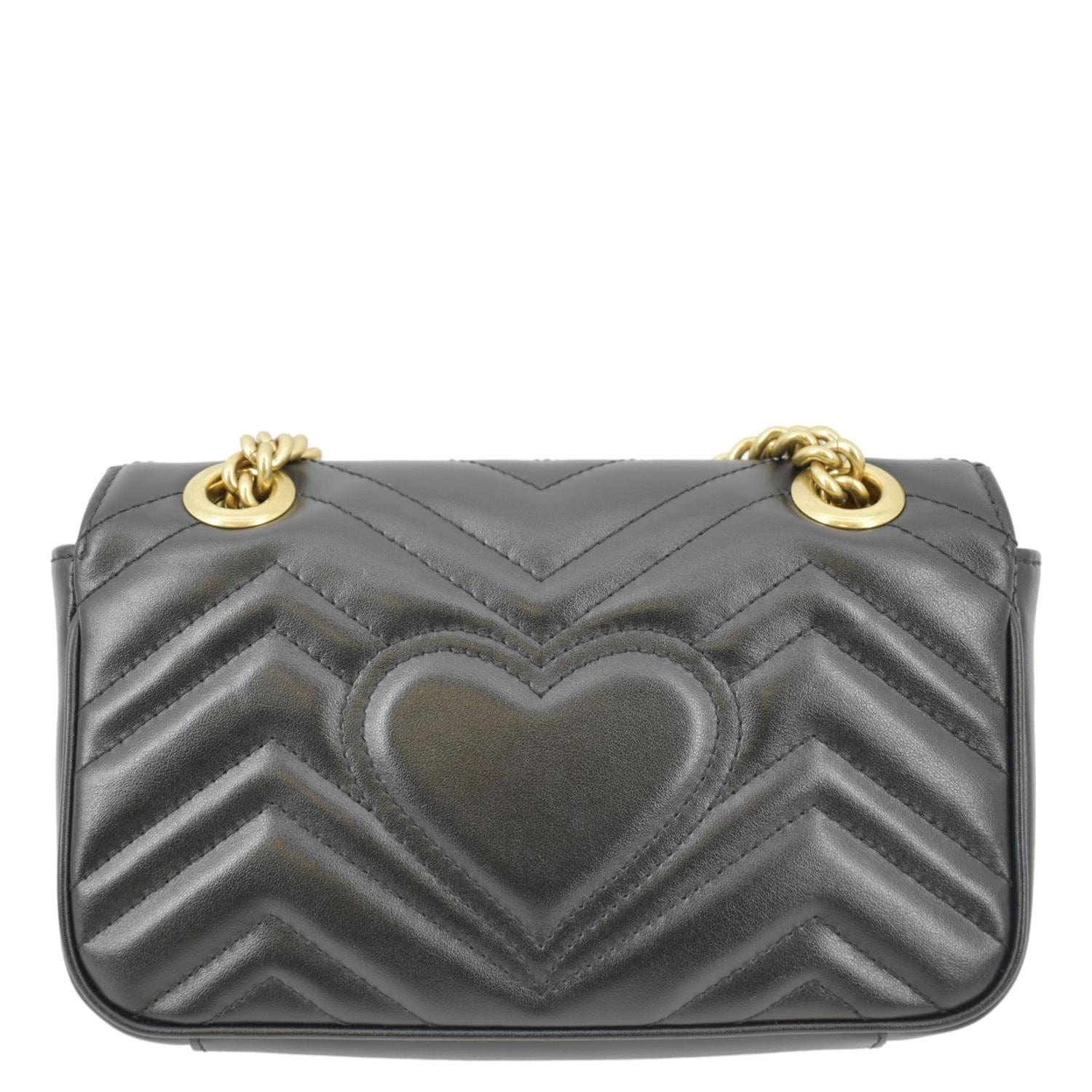 Gucci Marmont Shoulder Bag Leather Black Marmont Bag