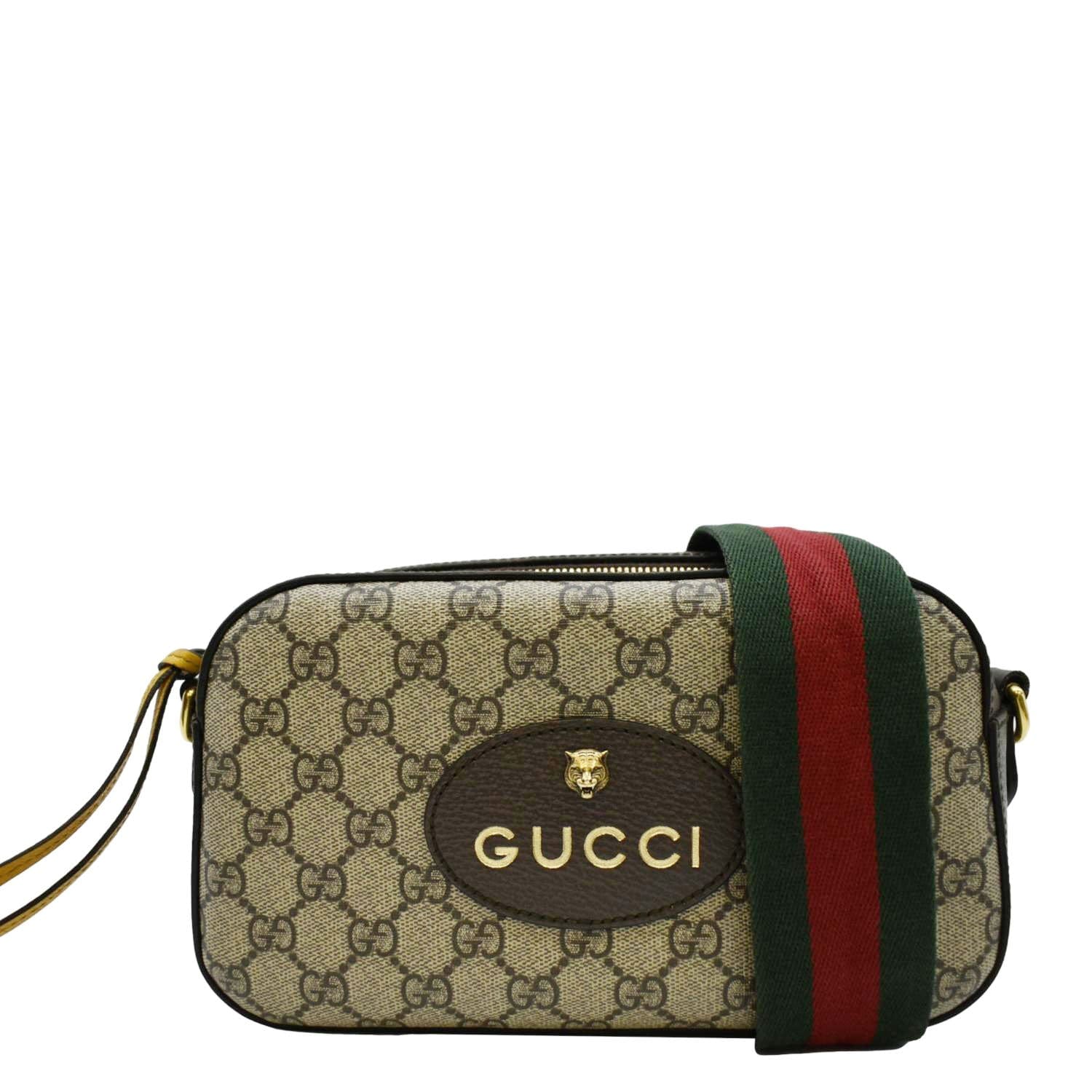 Gucci Neo Supreme Messenger Bag Canvas Beige Crossbody Bag Gucci Neo