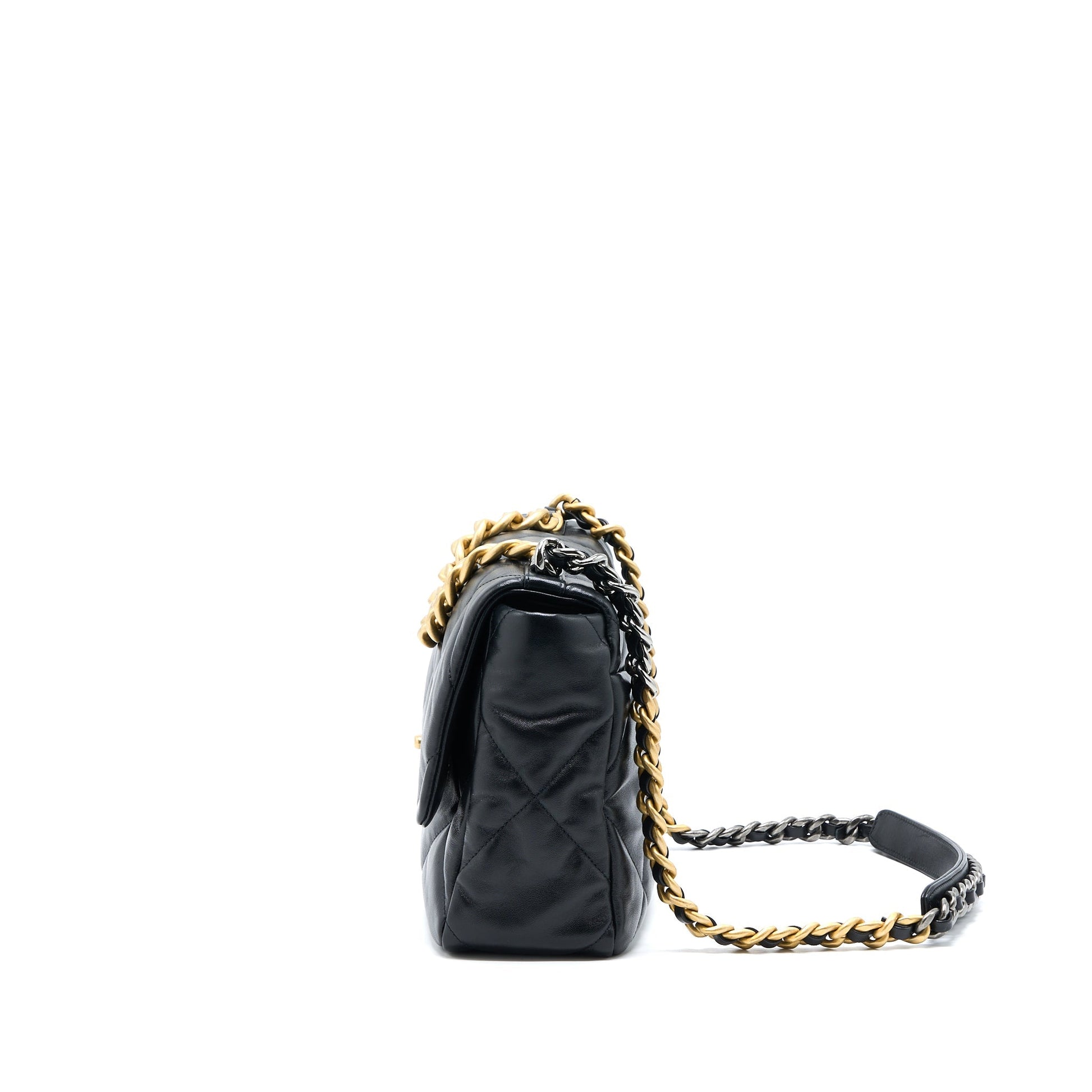 Chanel 19 Goatskin Hardware Multicolour Black Handbag Hardware 1